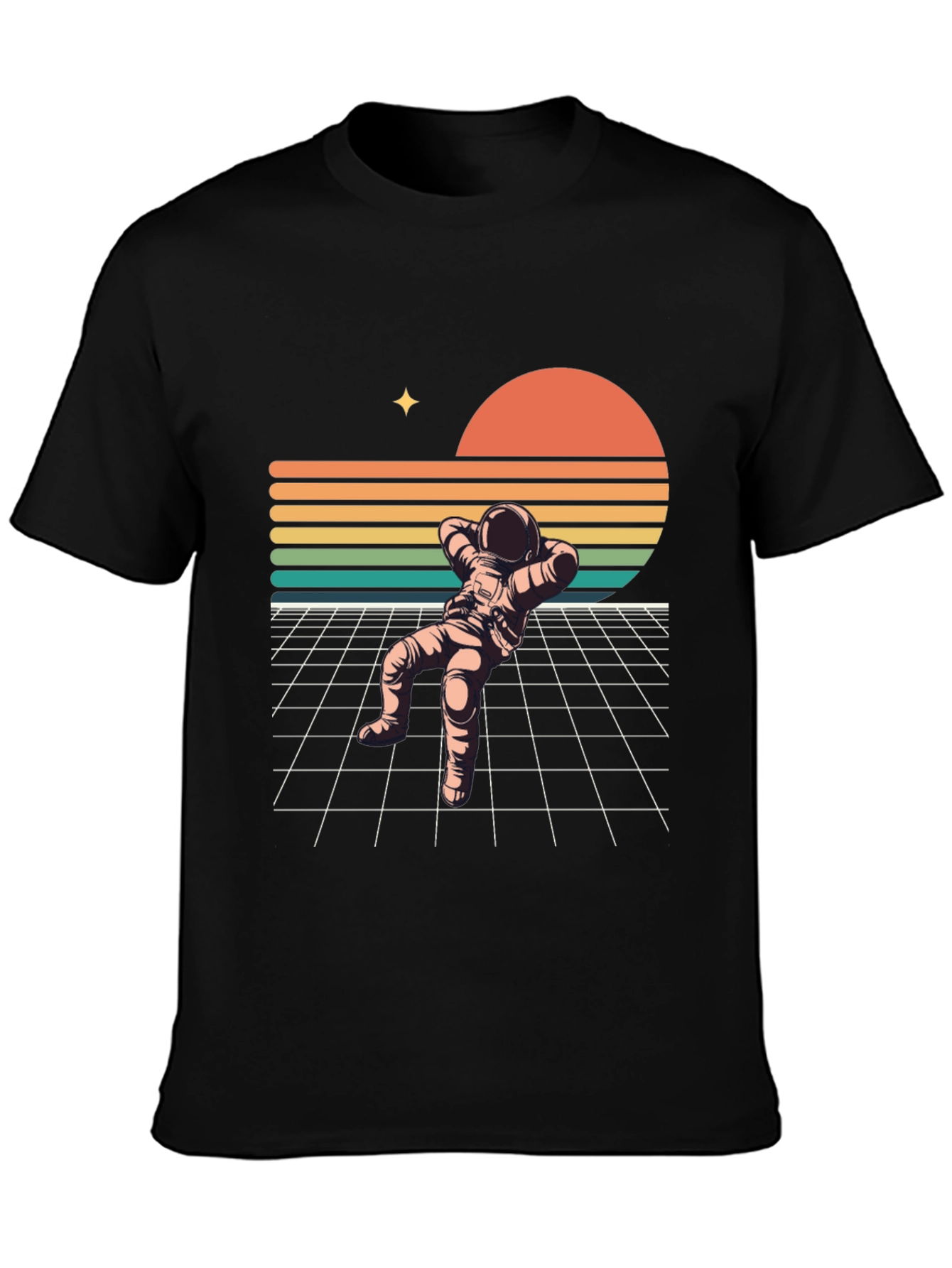 Retro Spaceman Relaxing T-Shirt