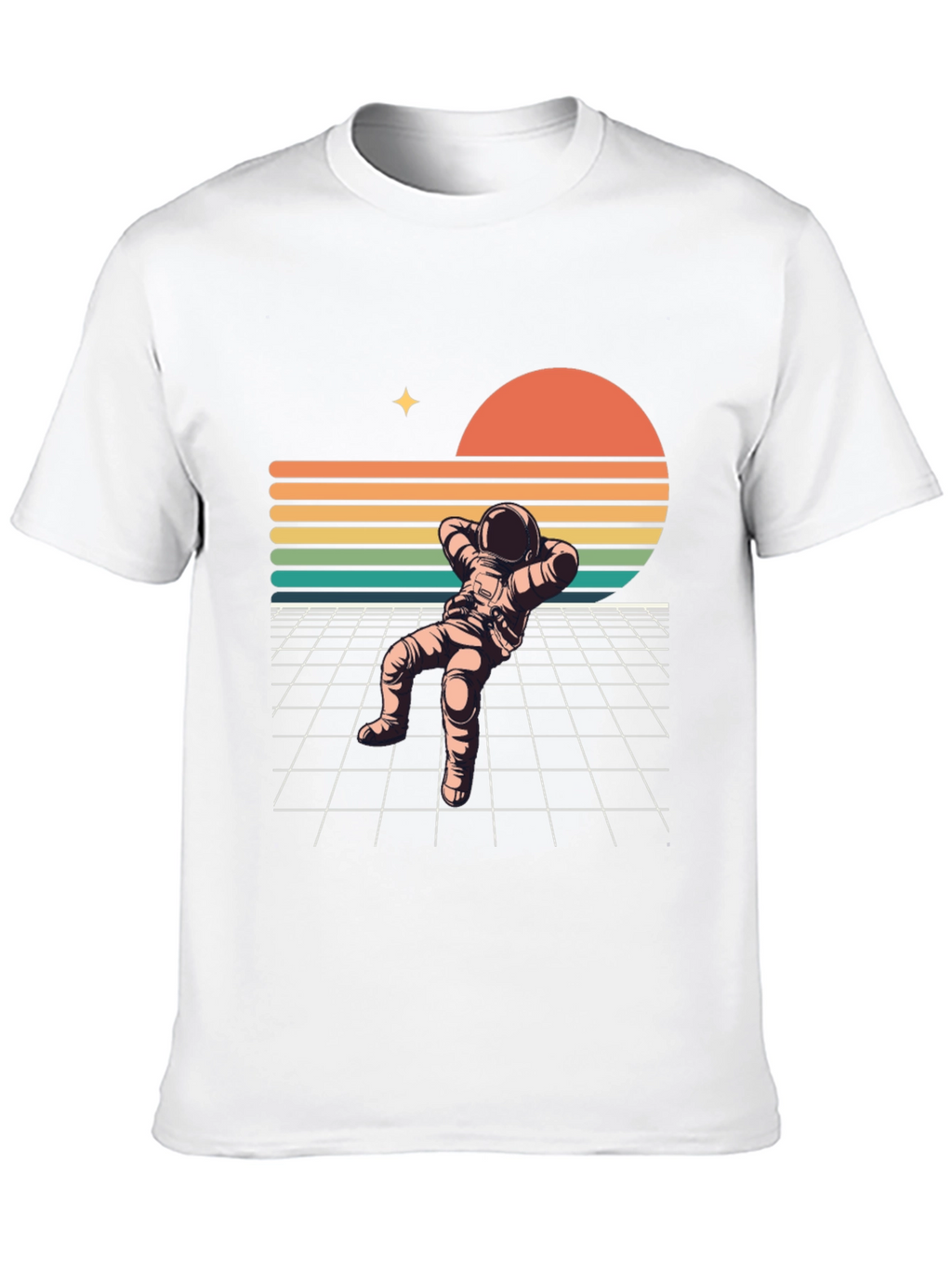 Retro Spaceman Relaxing T-Shirt