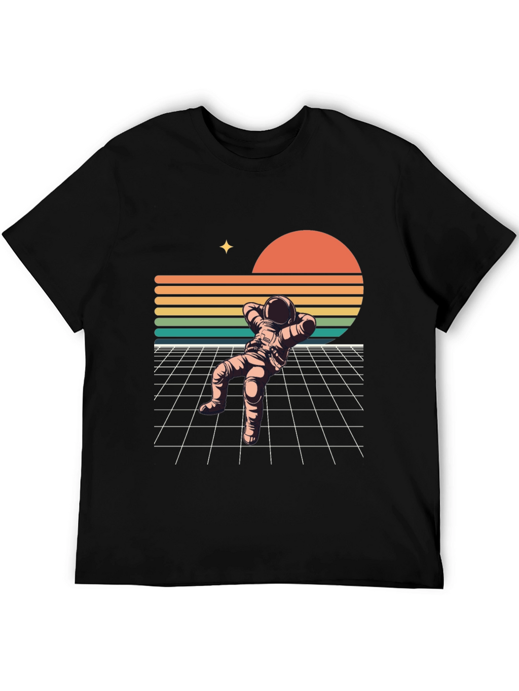 Retro Spaceman Relaxing T-Shirt