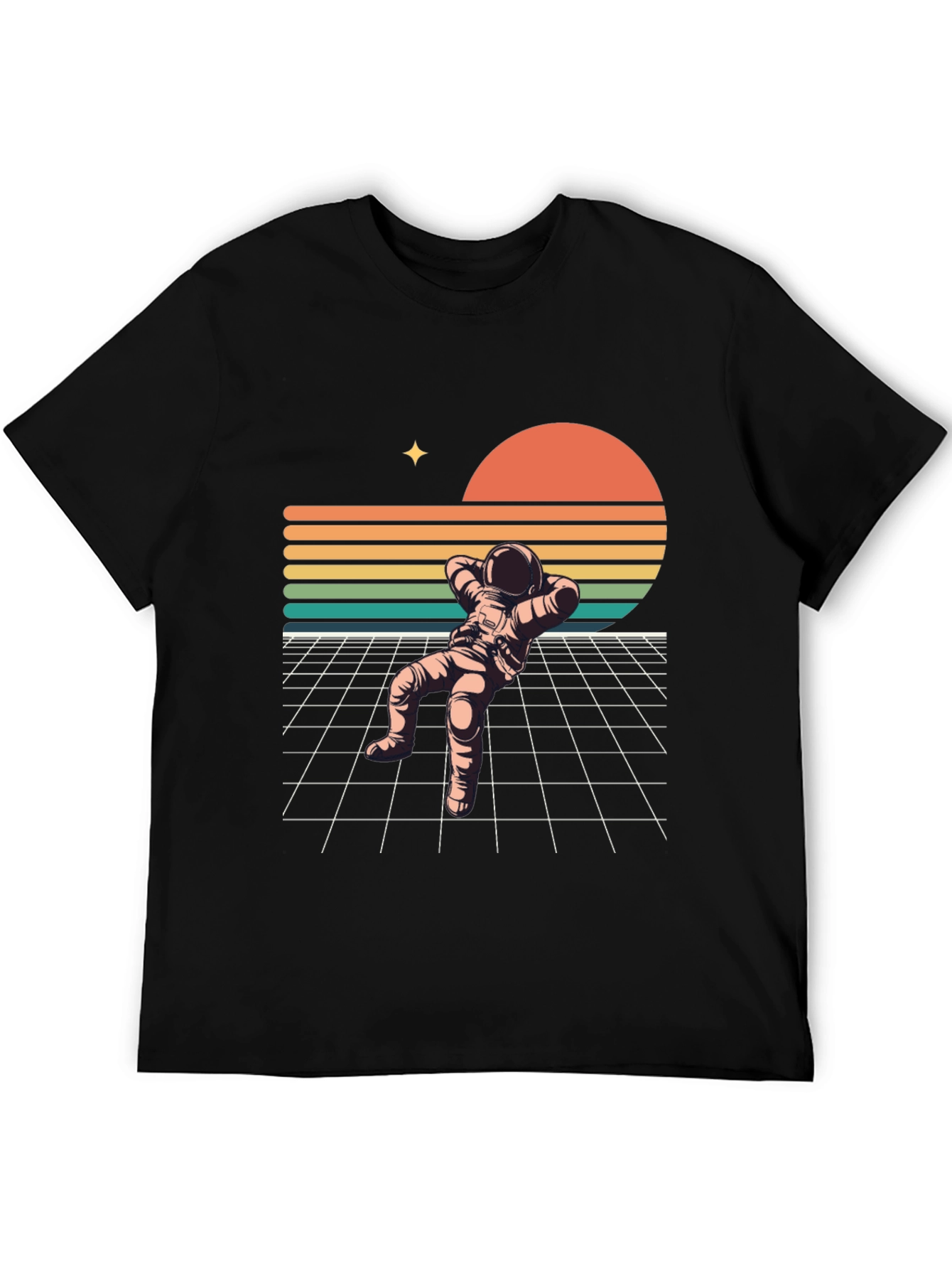 Retro Spaceman Relaxing T-Shirt
