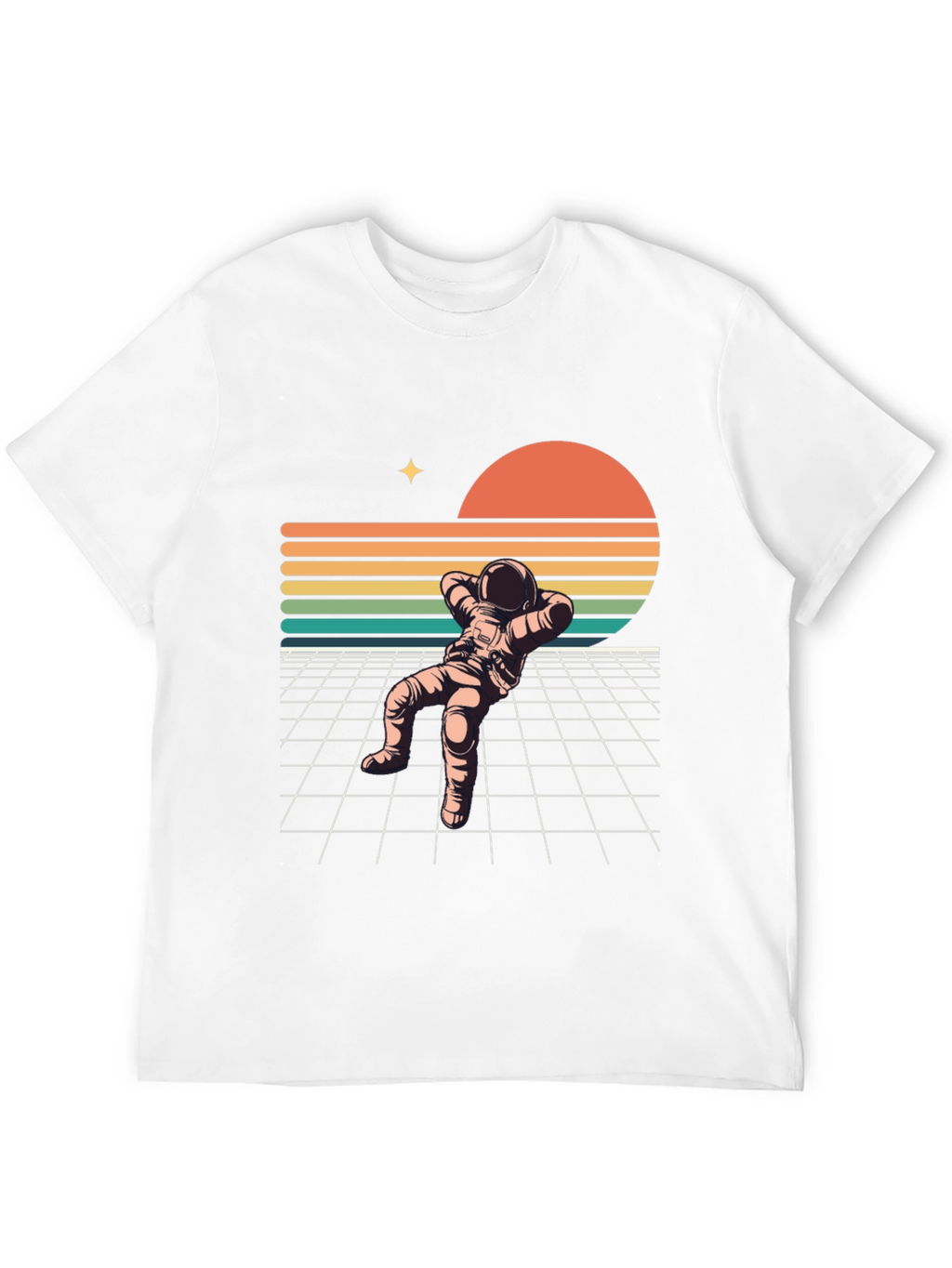 Retro Spaceman Relaxing T-Shirt