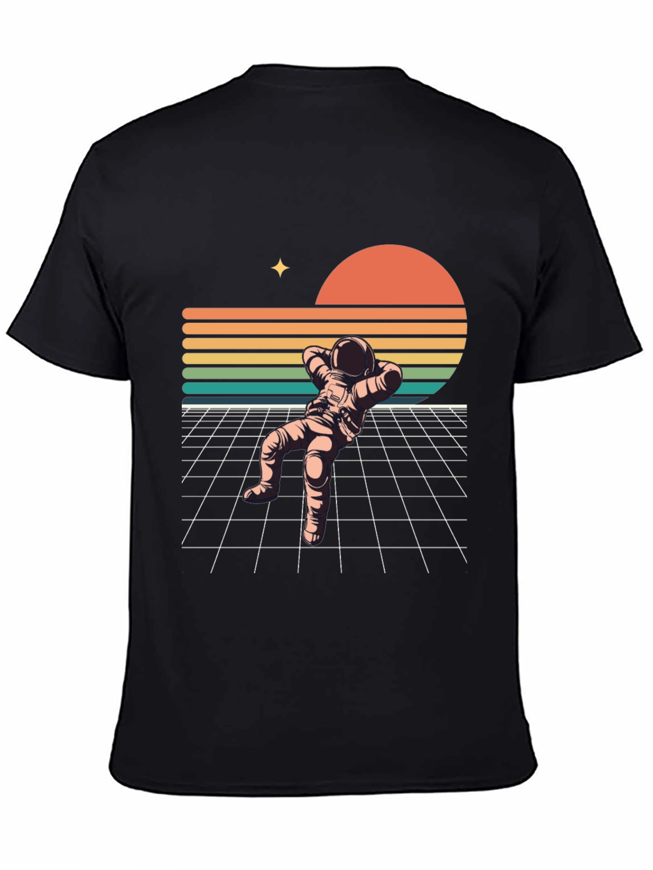 Retro Spaceman Relaxing T-Shirt