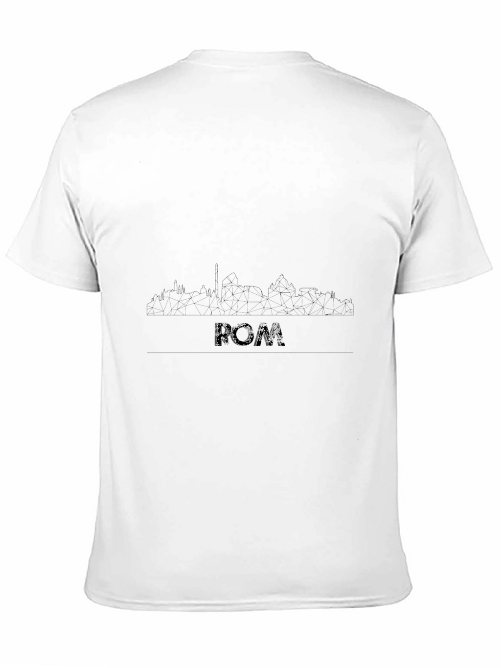 Rome Skyline T-Shirt - Black Graphic Tee