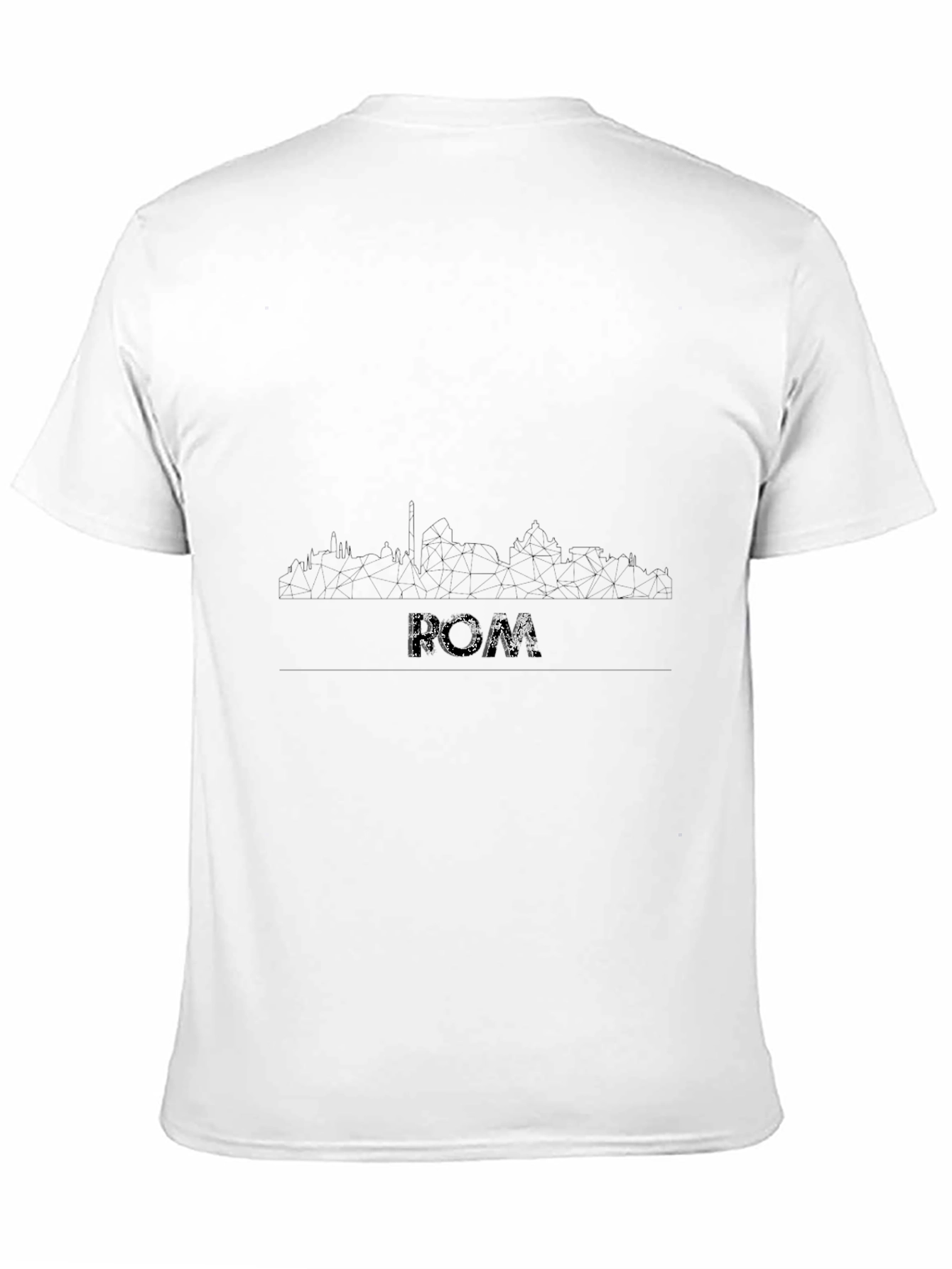 Rome Skyline T-Shirt - Black Graphic Tee