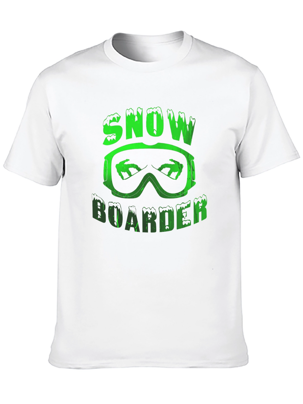 Snowboarder Graphic Tee - Black Cotton