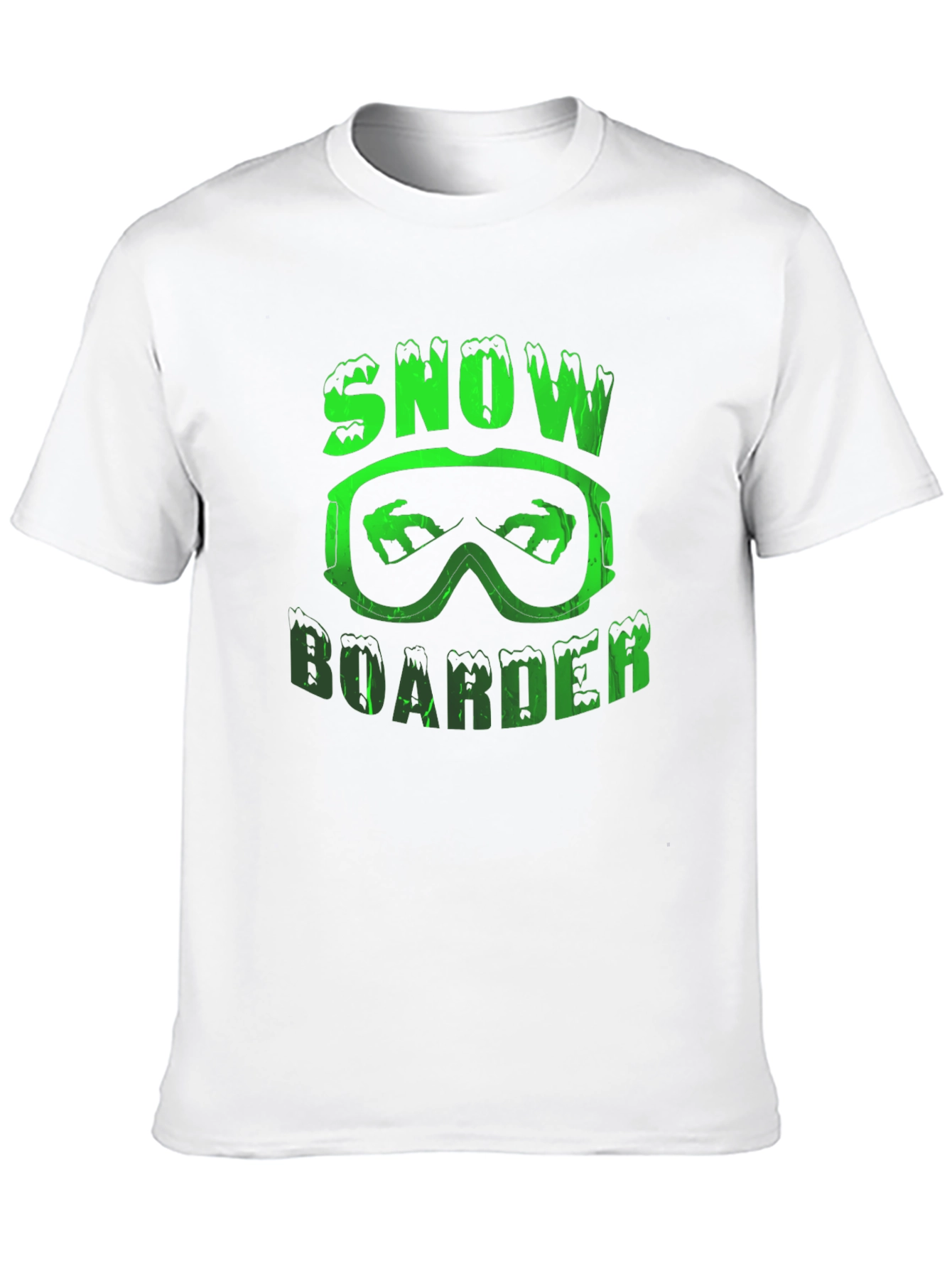 Snowboarder Graphic Tee - Black Cotton