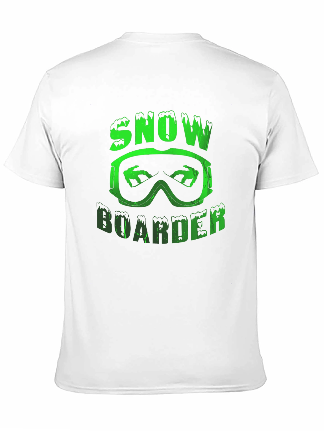 Snowboarder Graphic Tee - Black Cotton