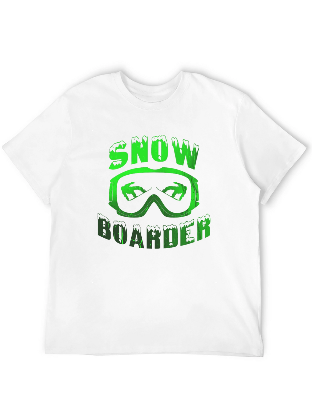 Snowboarder Graphic Tee - Black Cotton