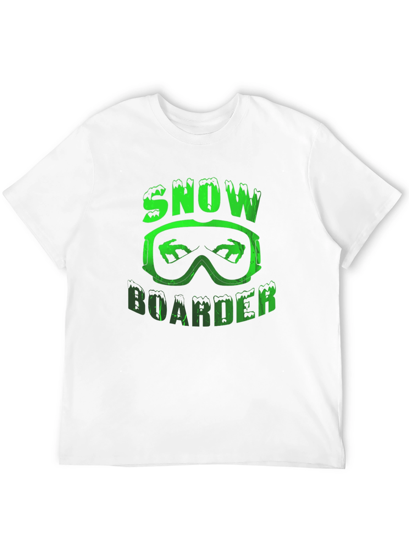 Snowboarder Graphic Tee - Black Cotton