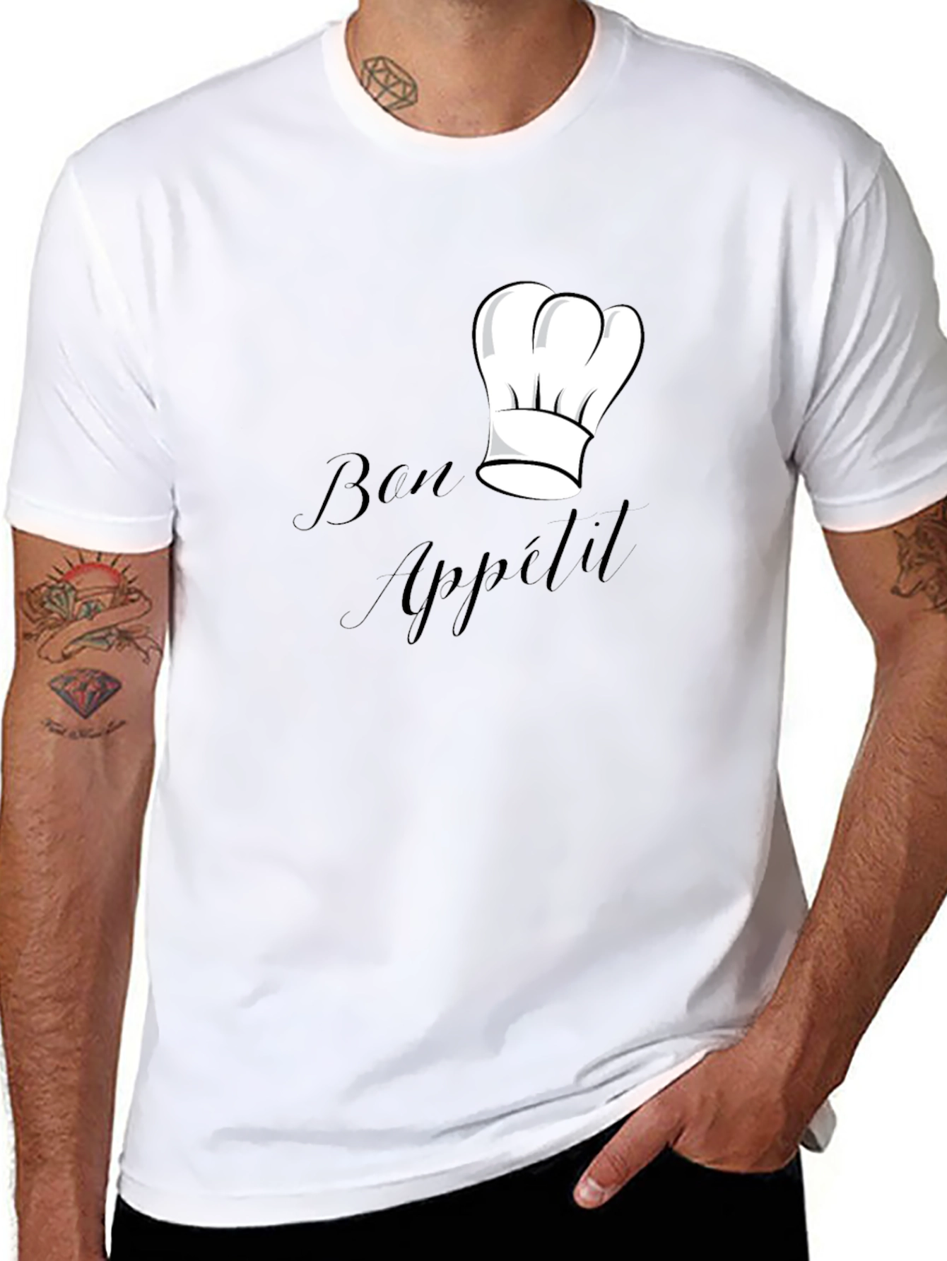 Bon Appétit Chef Hat Graphic T-Shirt