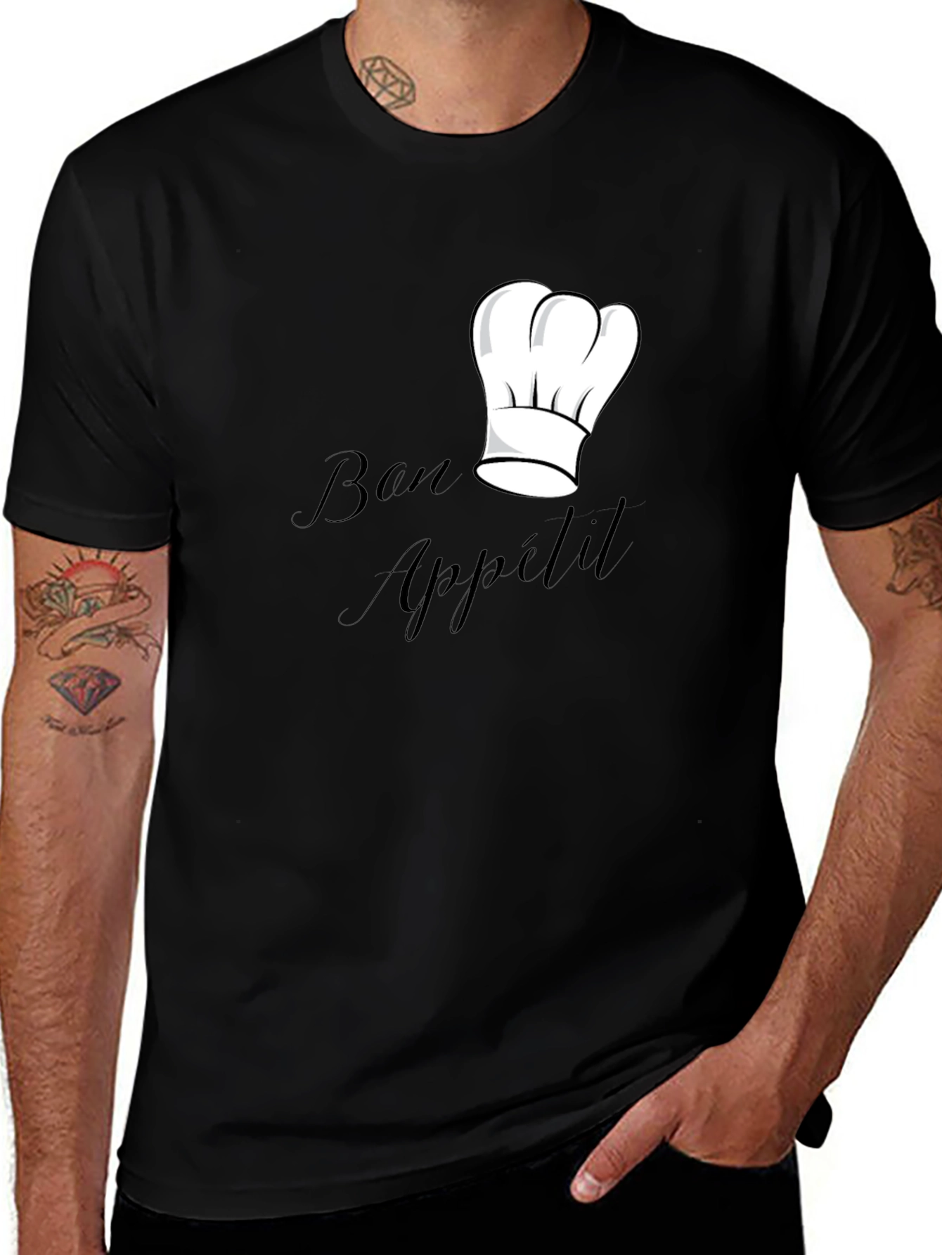 Bon Appétit Chef Hat Graphic T-Shirt