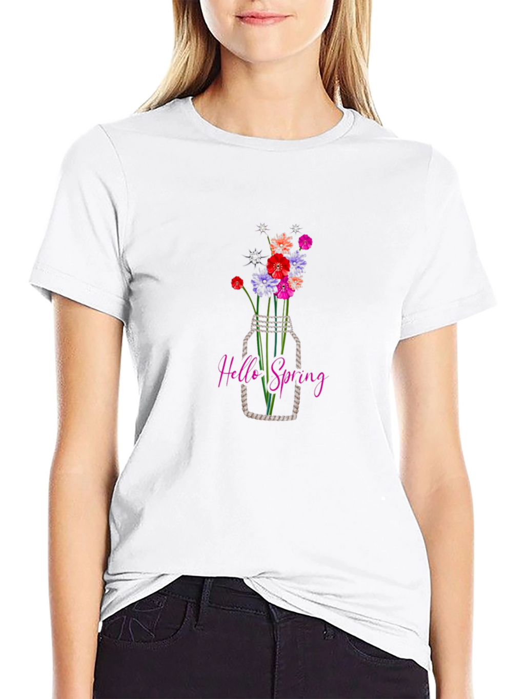 Hello Spring Graphic T-Shirt