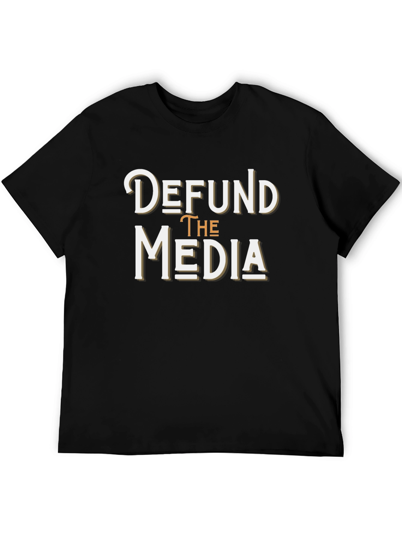 Defund the Media T-Shirt - Anti-Establishment Graphic Tee