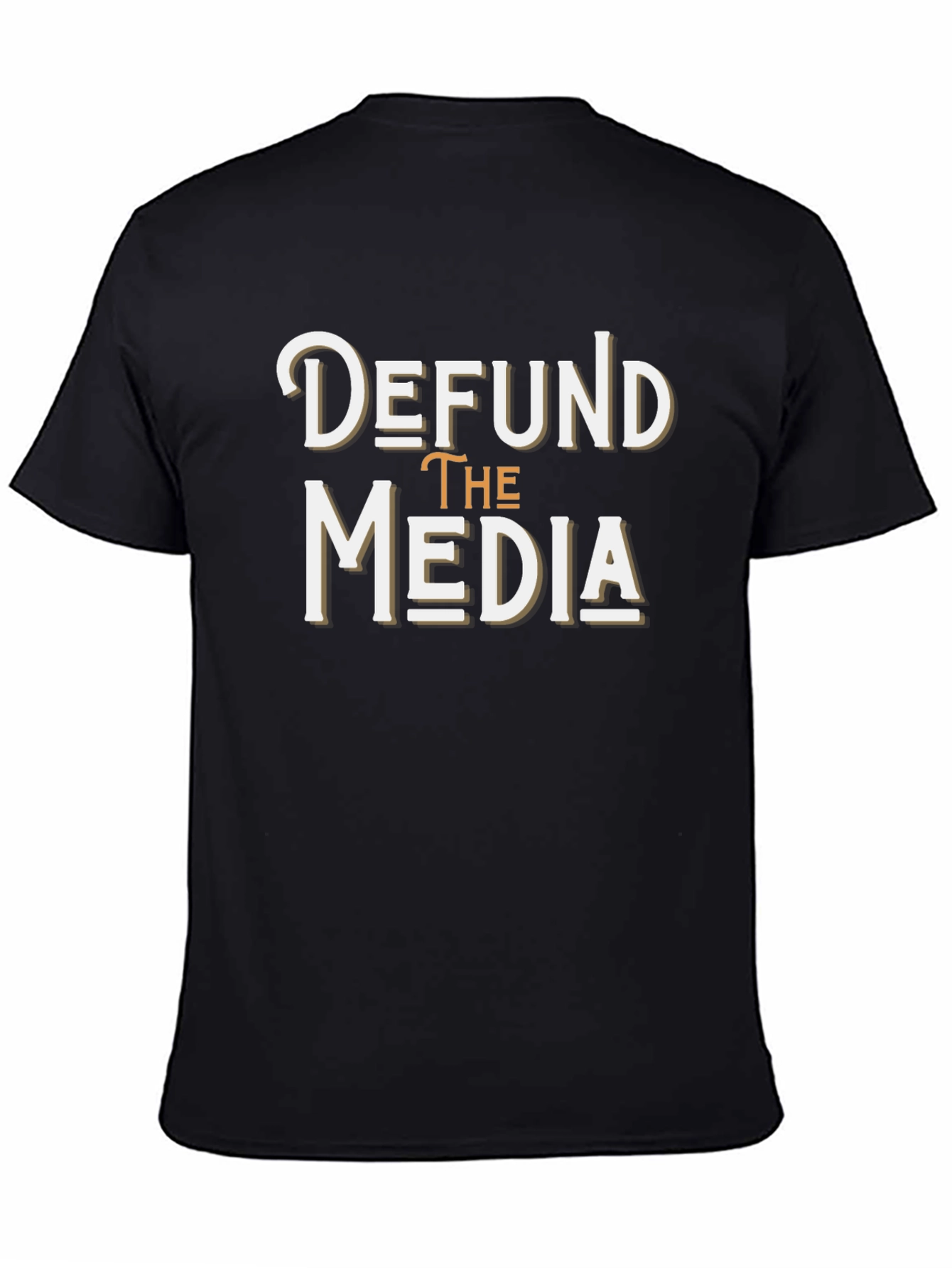 Defund the Media T-Shirt - Anti-Establishment Graphic Tee