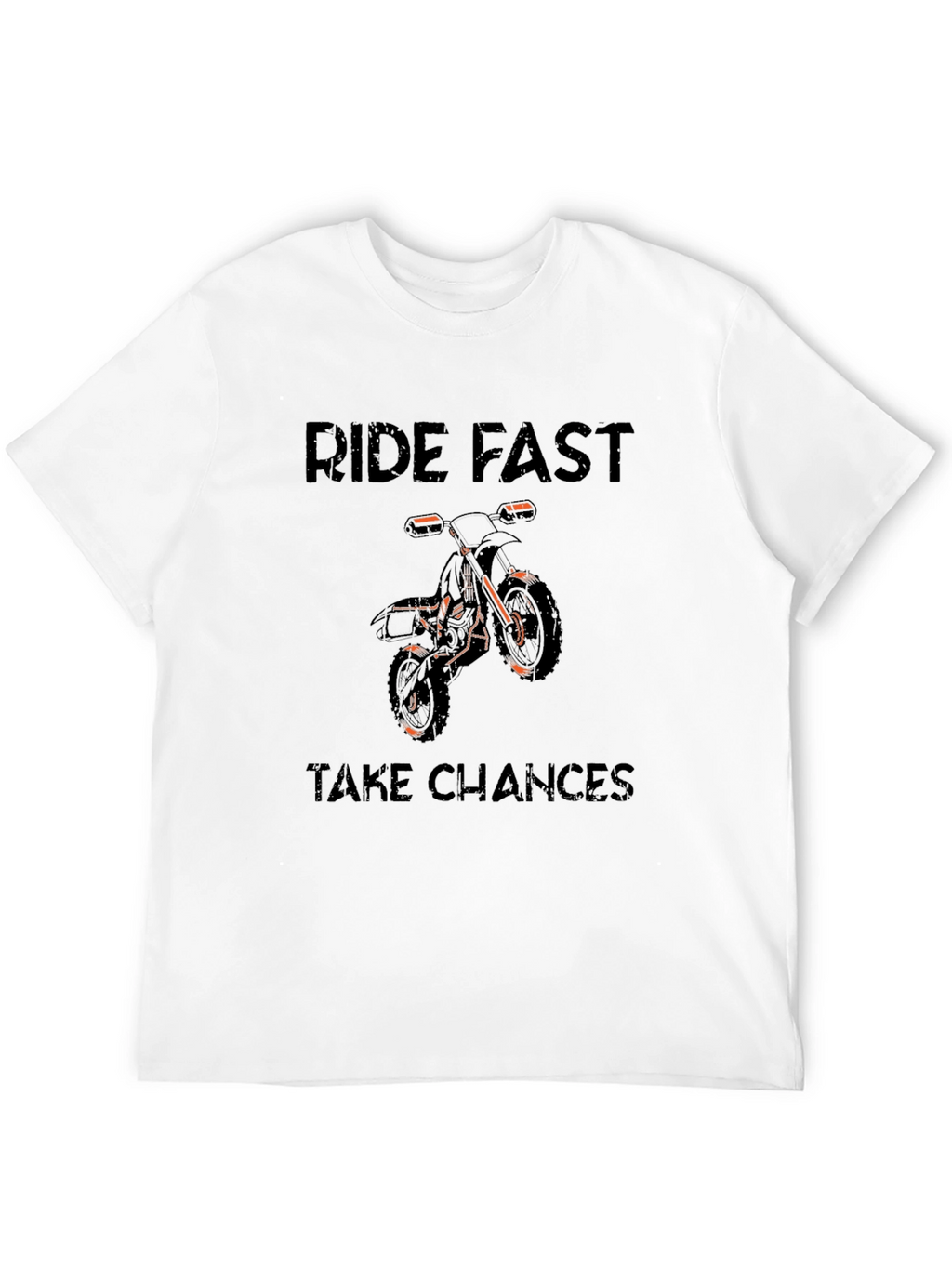Ride Fast Take Chances Graphic Tee - Black