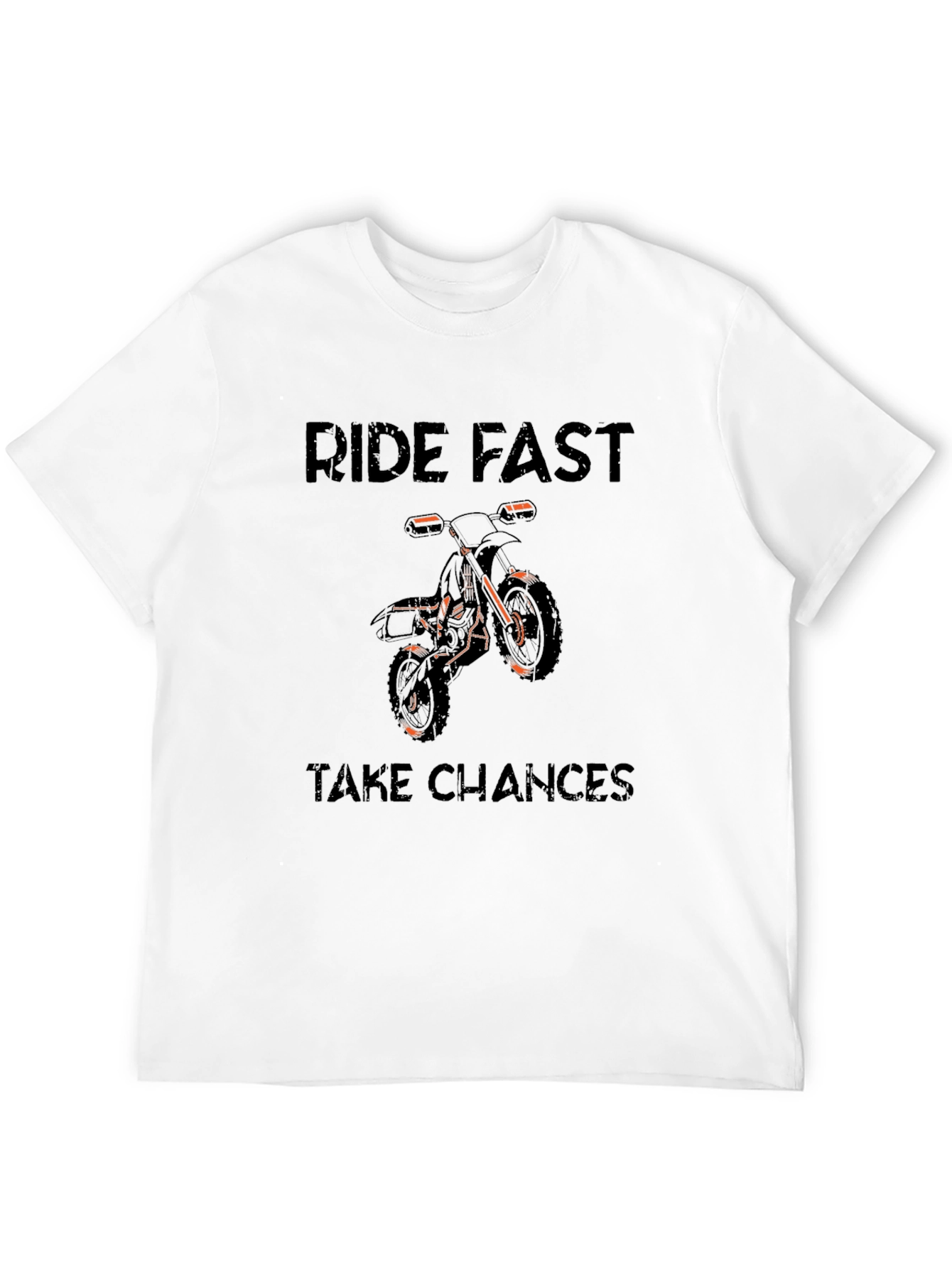 Ride Fast Take Chances Graphic Tee - Black