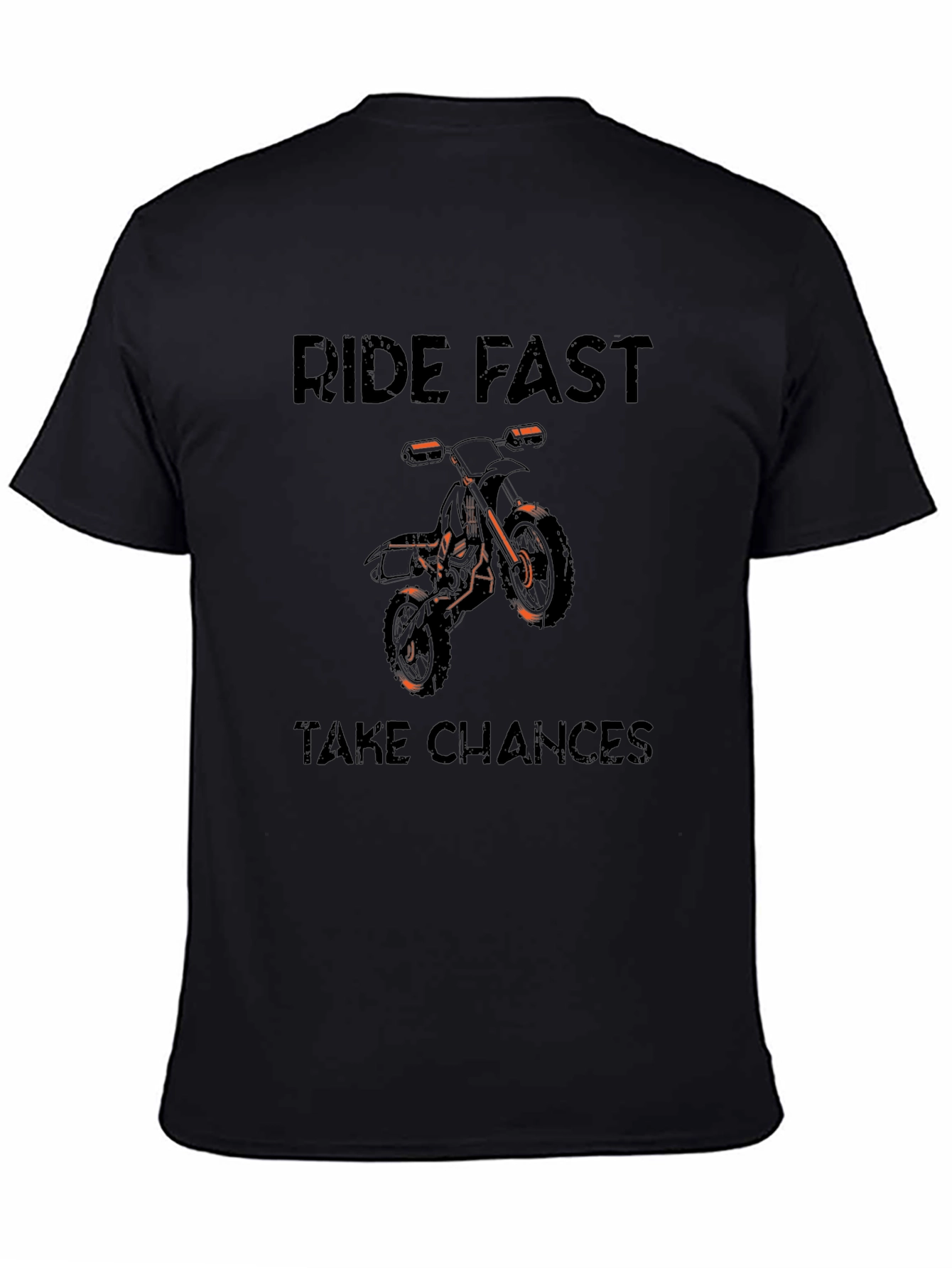 Ride Fast Take Chances Graphic Tee - Black