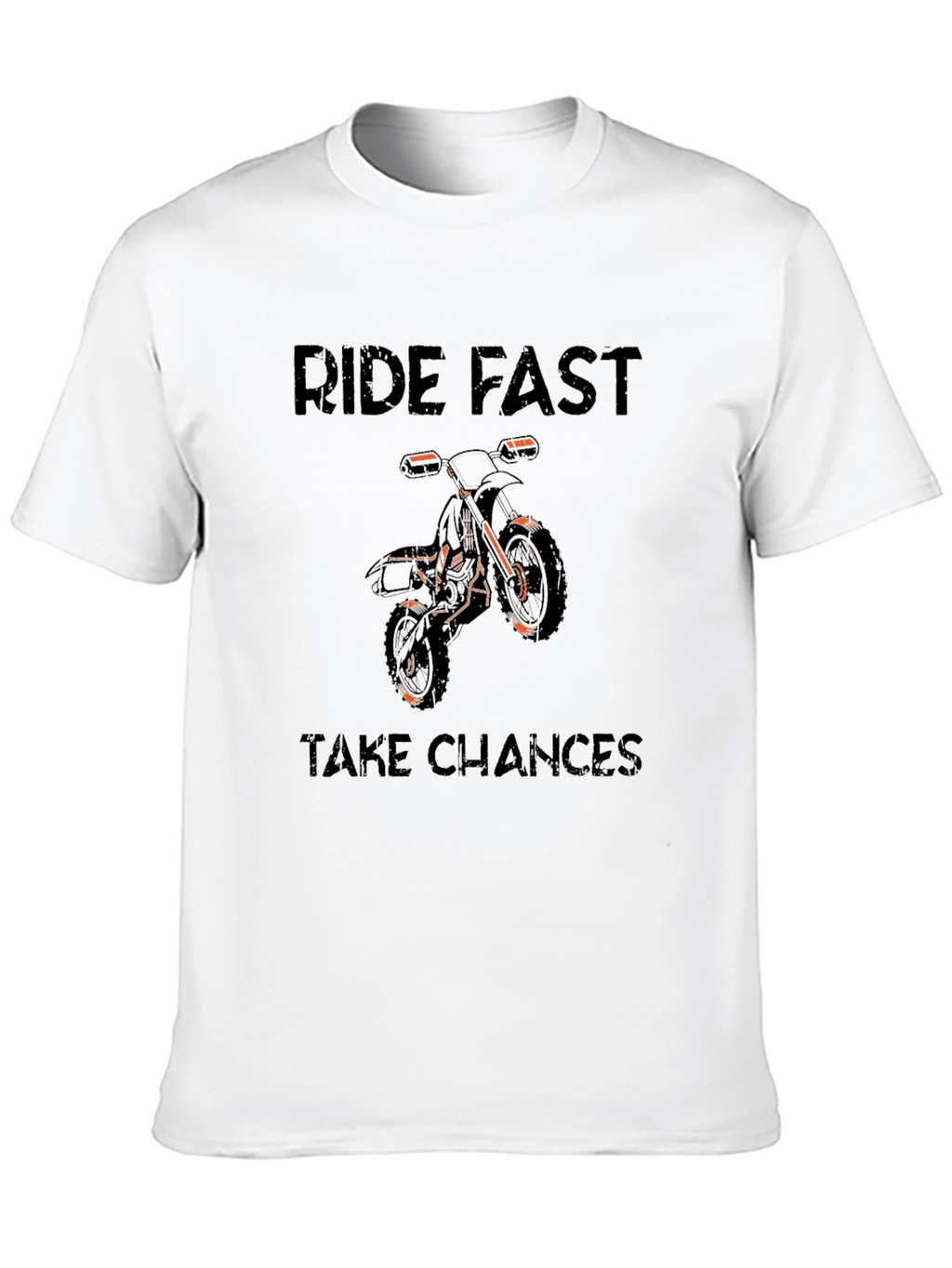 Ride Fast Take Chances Graphic Tee - Black