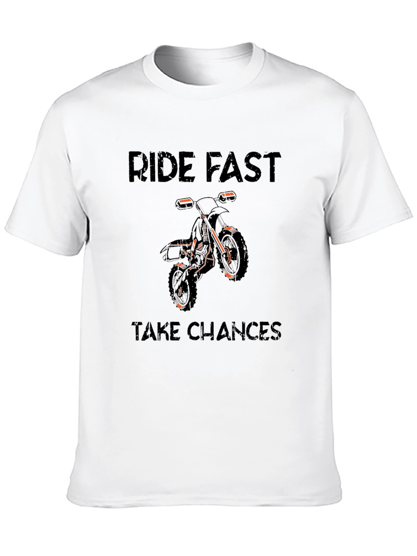 Ride Fast Take Chances Graphic Tee - Black