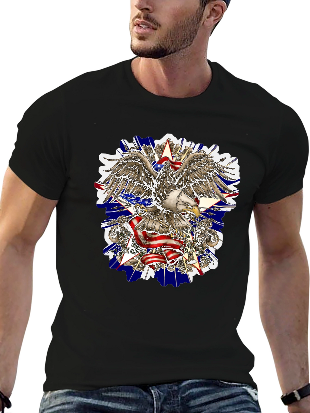 American Eagle Graphic Tee - Patriotic Design