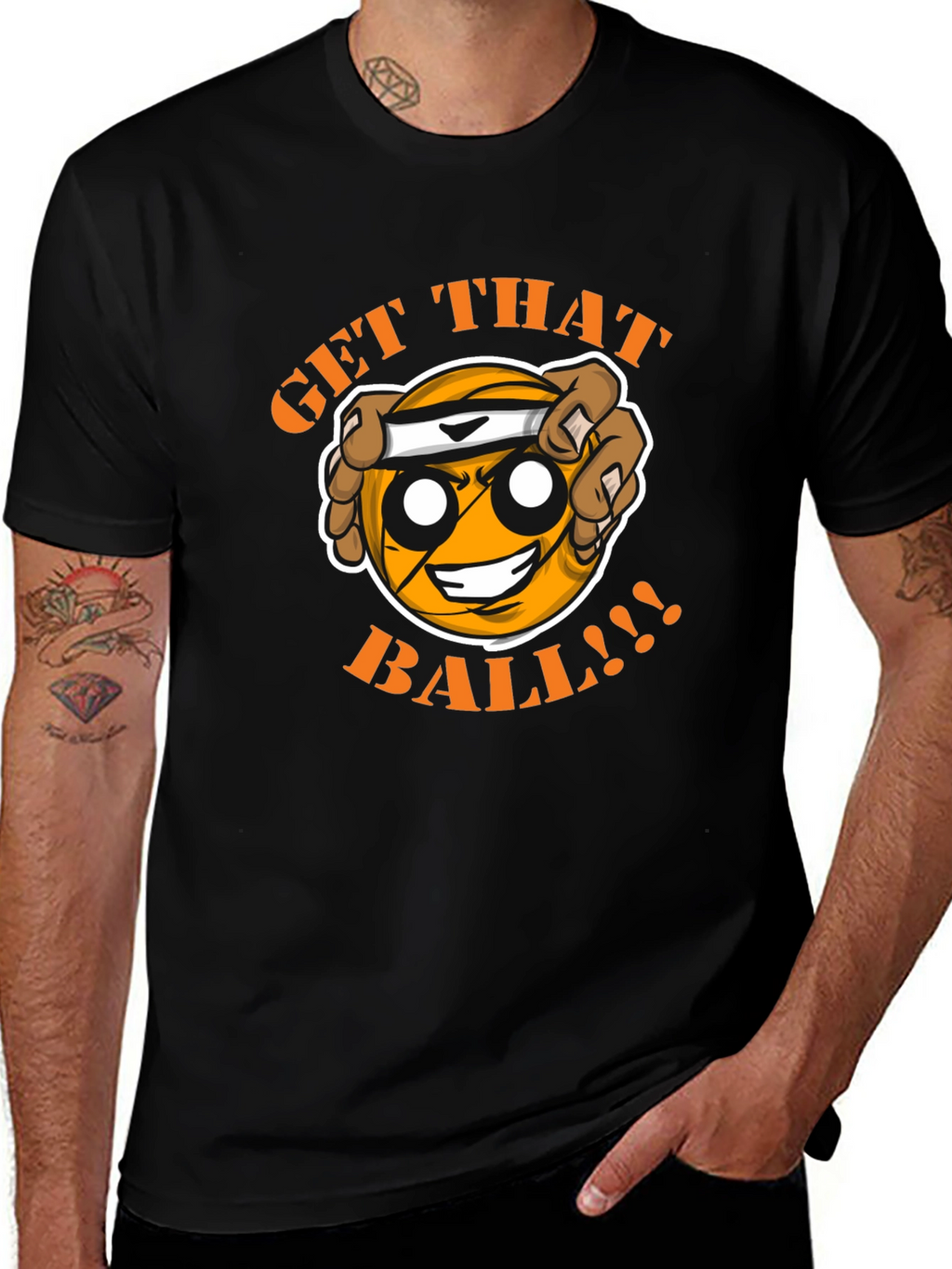 Get That Ball T-Shirt - Funny Basketball Graphic Tee