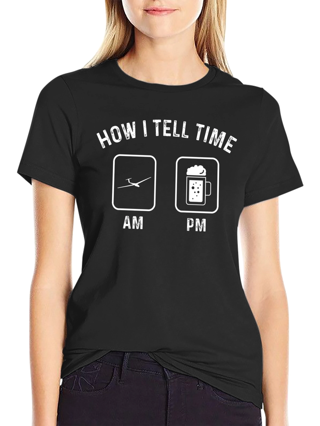 How I Tell Time Glider & Beer T-Shirt