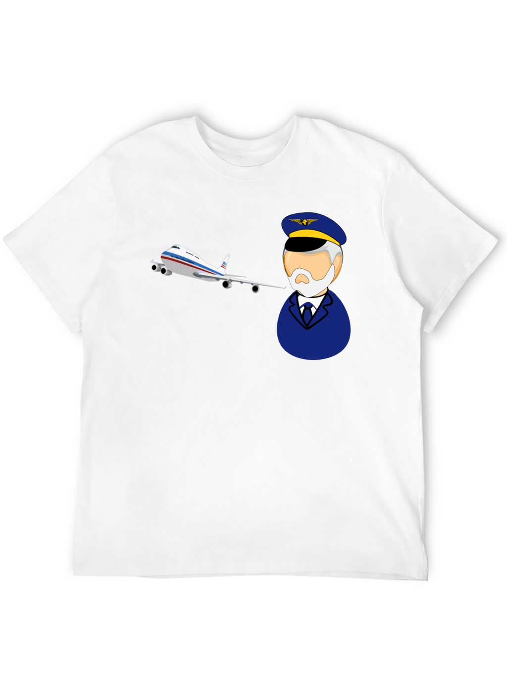 Pilot and Plane Graphic T-Shirt