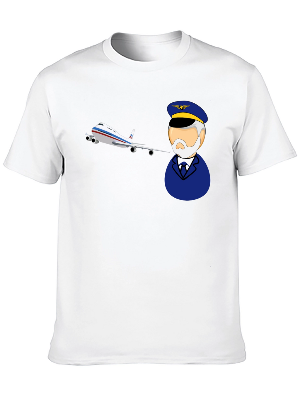 Pilot and Plane Graphic T-Shirt