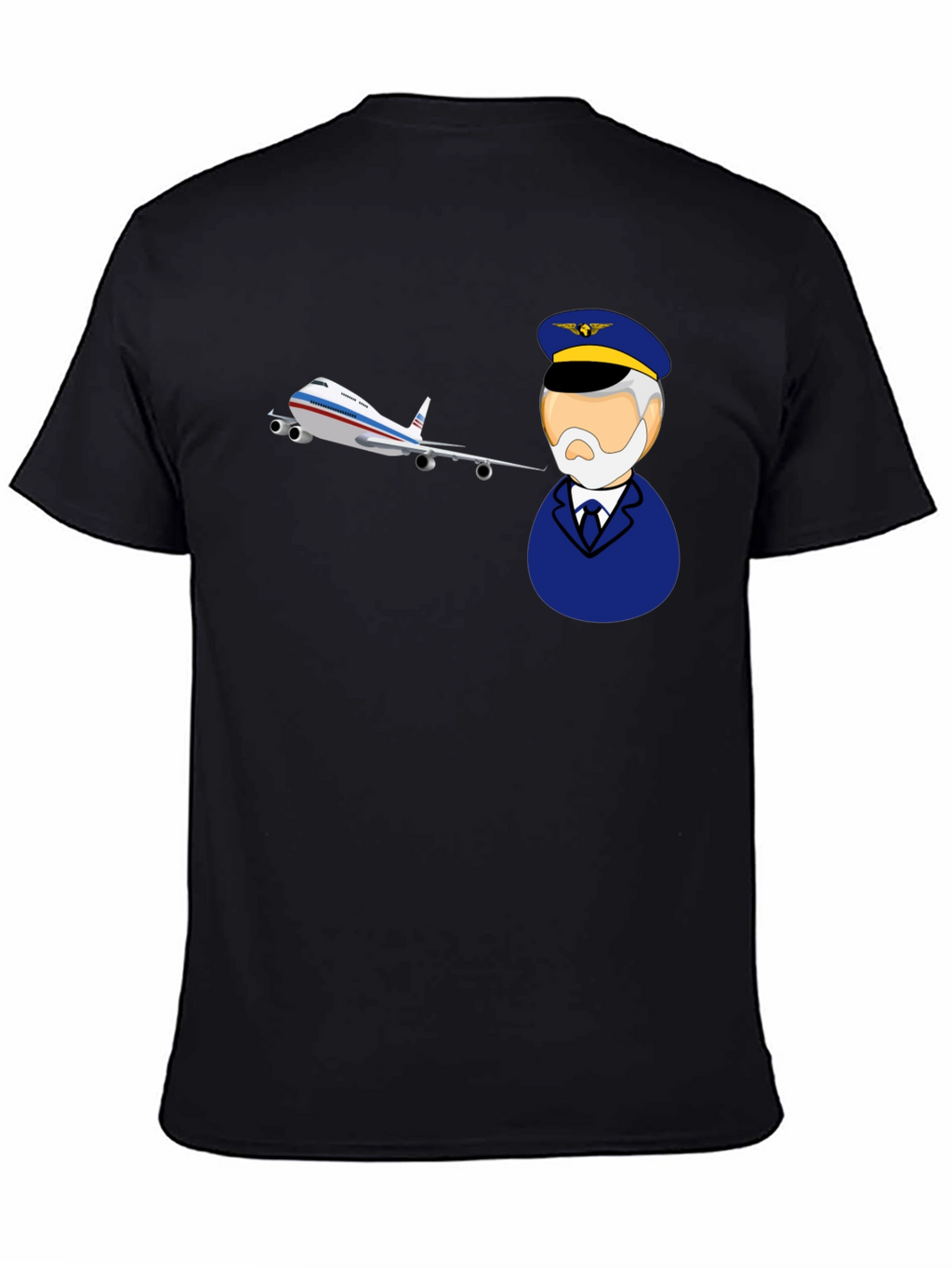 Pilot and Plane Graphic T-Shirt