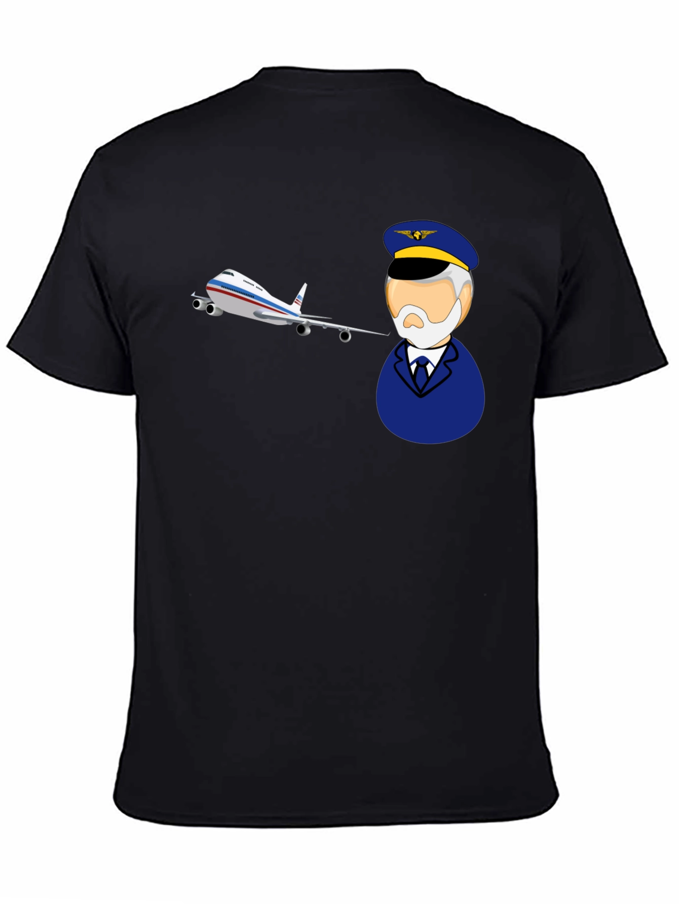 Pilot and Plane Graphic T-Shirt
