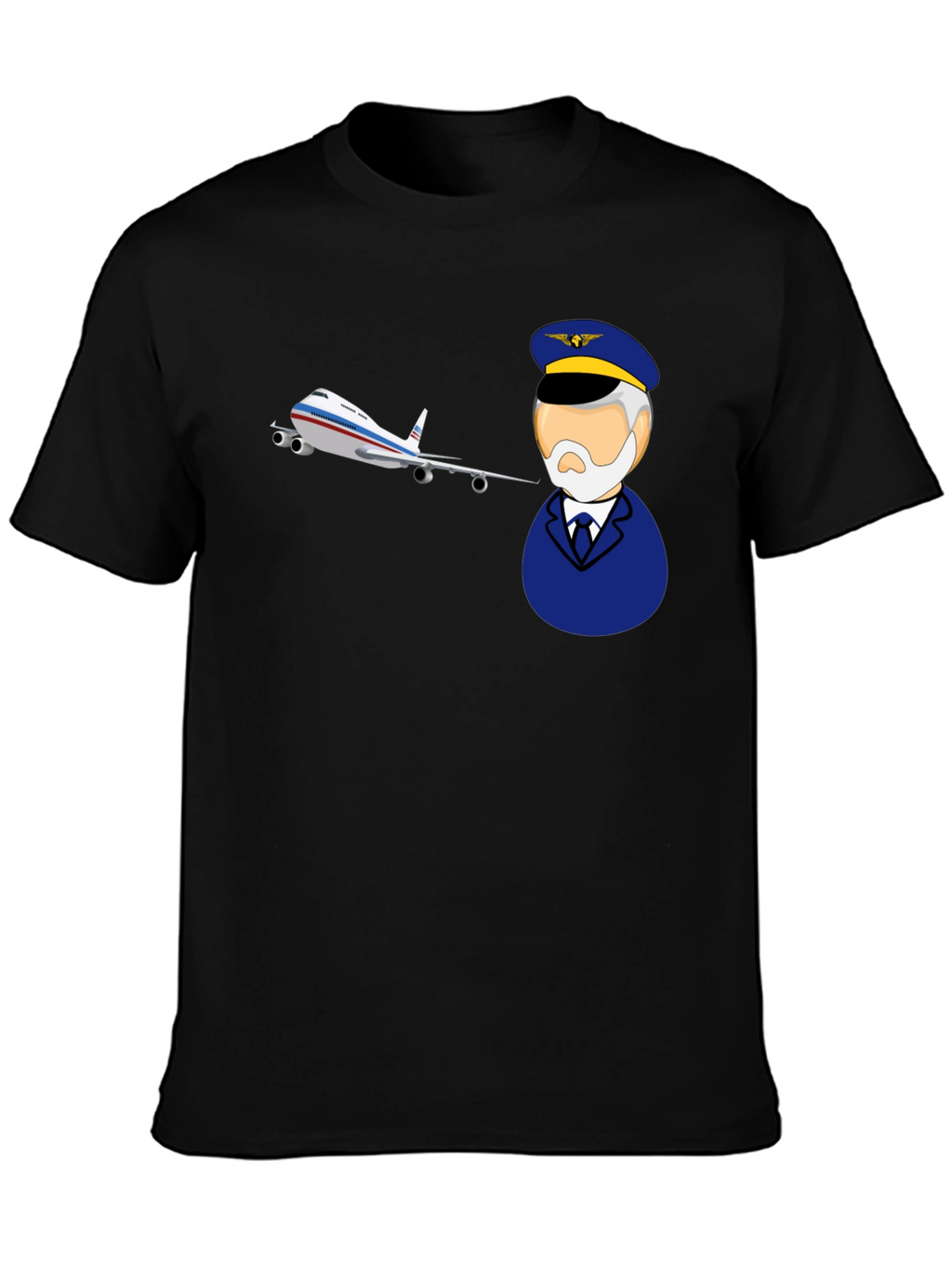 Pilot and Plane Graphic T-Shirt