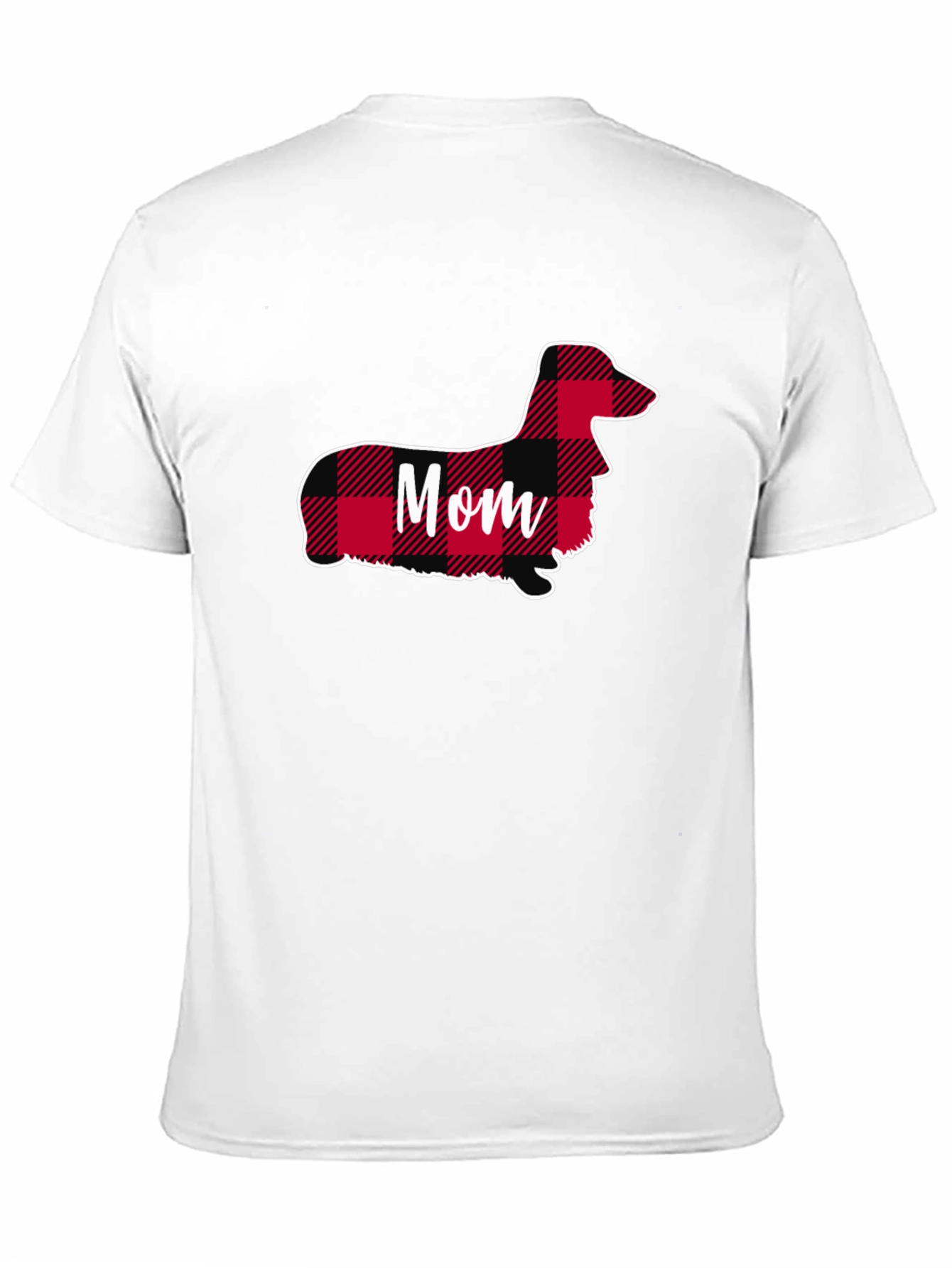 Dachshund Mom Plaid T-Shirt - Cute Dog Lover Tee