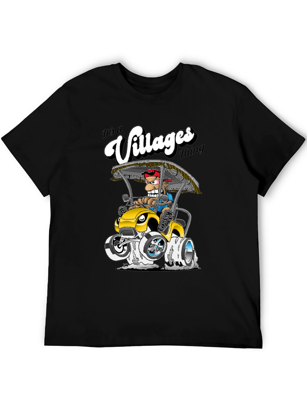 The Villages Thing T-Shirt - Cartoon Golf Cart