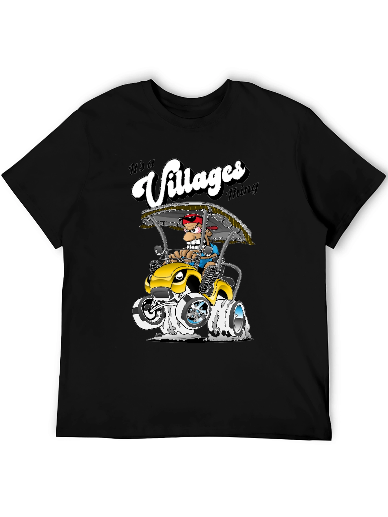 The Villages Thing T-Shirt - Cartoon Golf Cart
