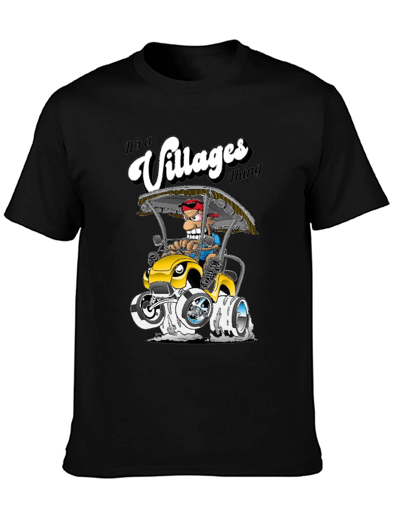 The Villages Thing T-Shirt - Cartoon Golf Cart