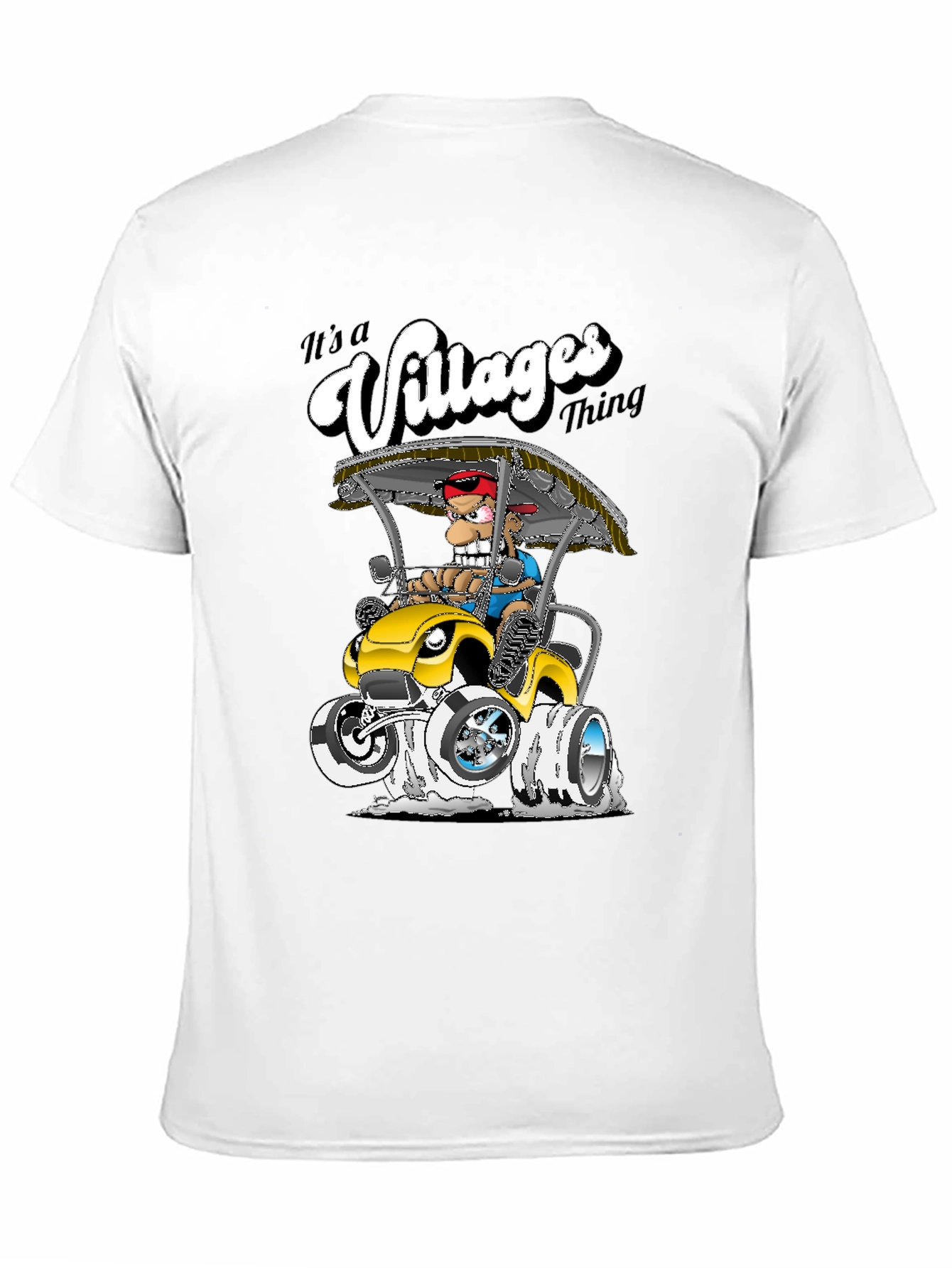 The Villages Thing T-Shirt - Cartoon Golf Cart