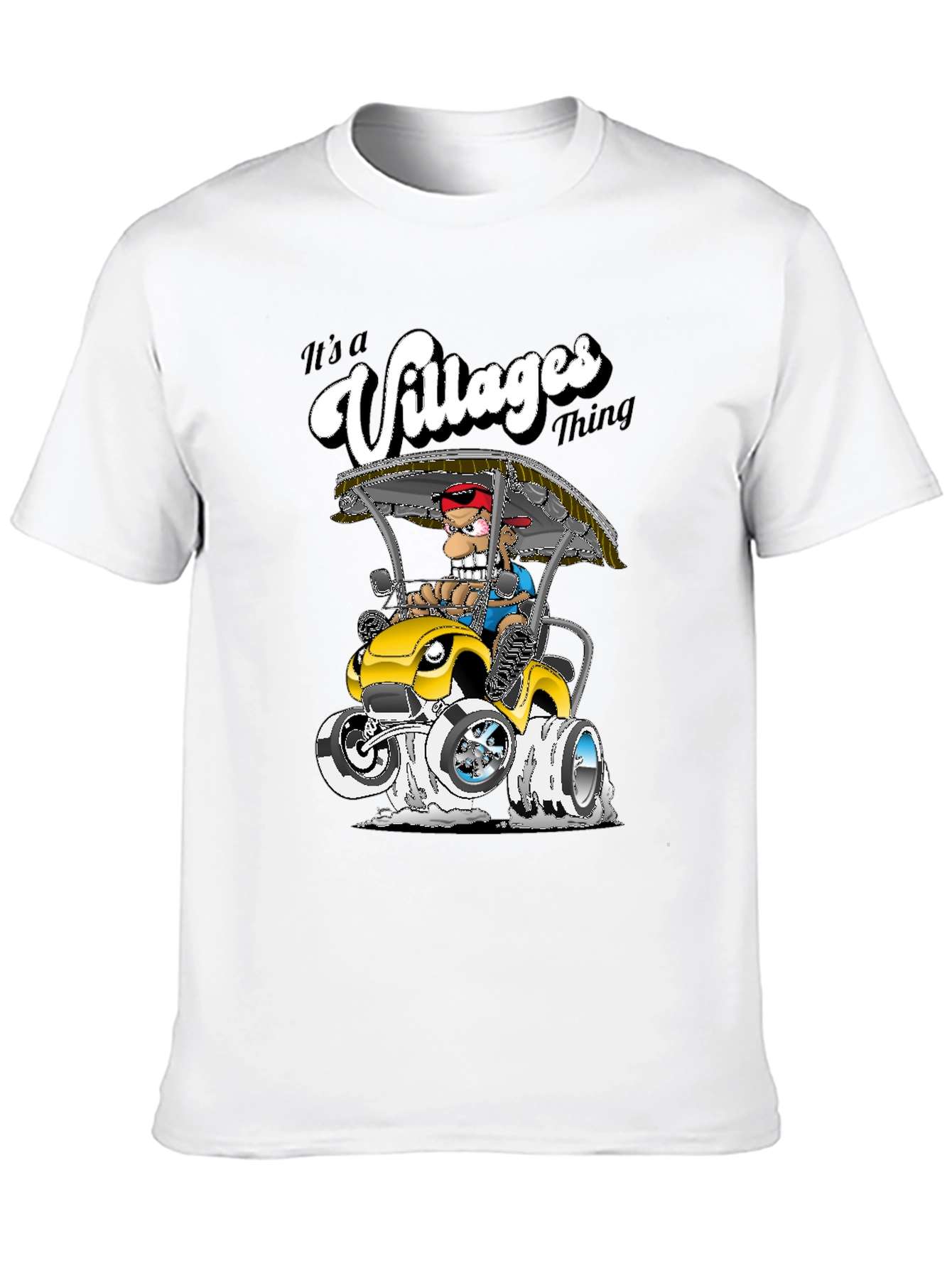 The Villages Thing T-Shirt - Cartoon Golf Cart