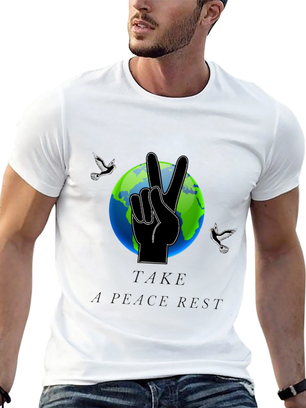Peaceful Earth Graphic Tee - Relax & Reconnect