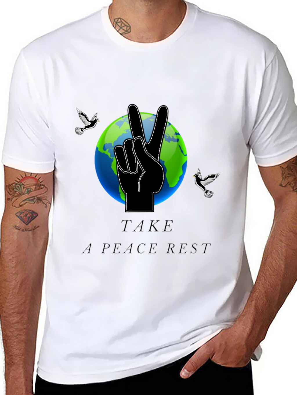 Peaceful Earth Graphic Tee - Relax & Reconnect