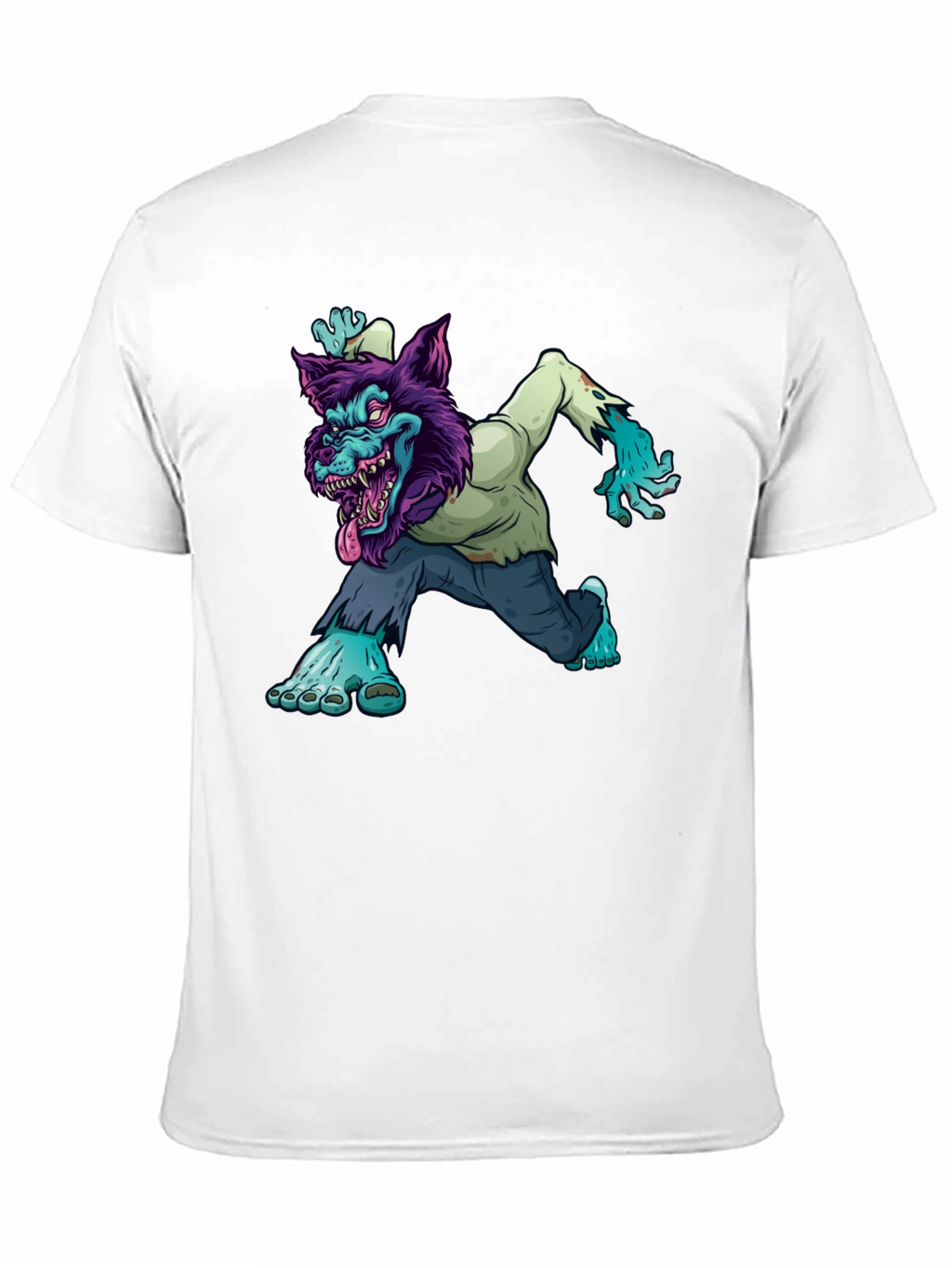Zombie Werewolf Graphic Tee - Black