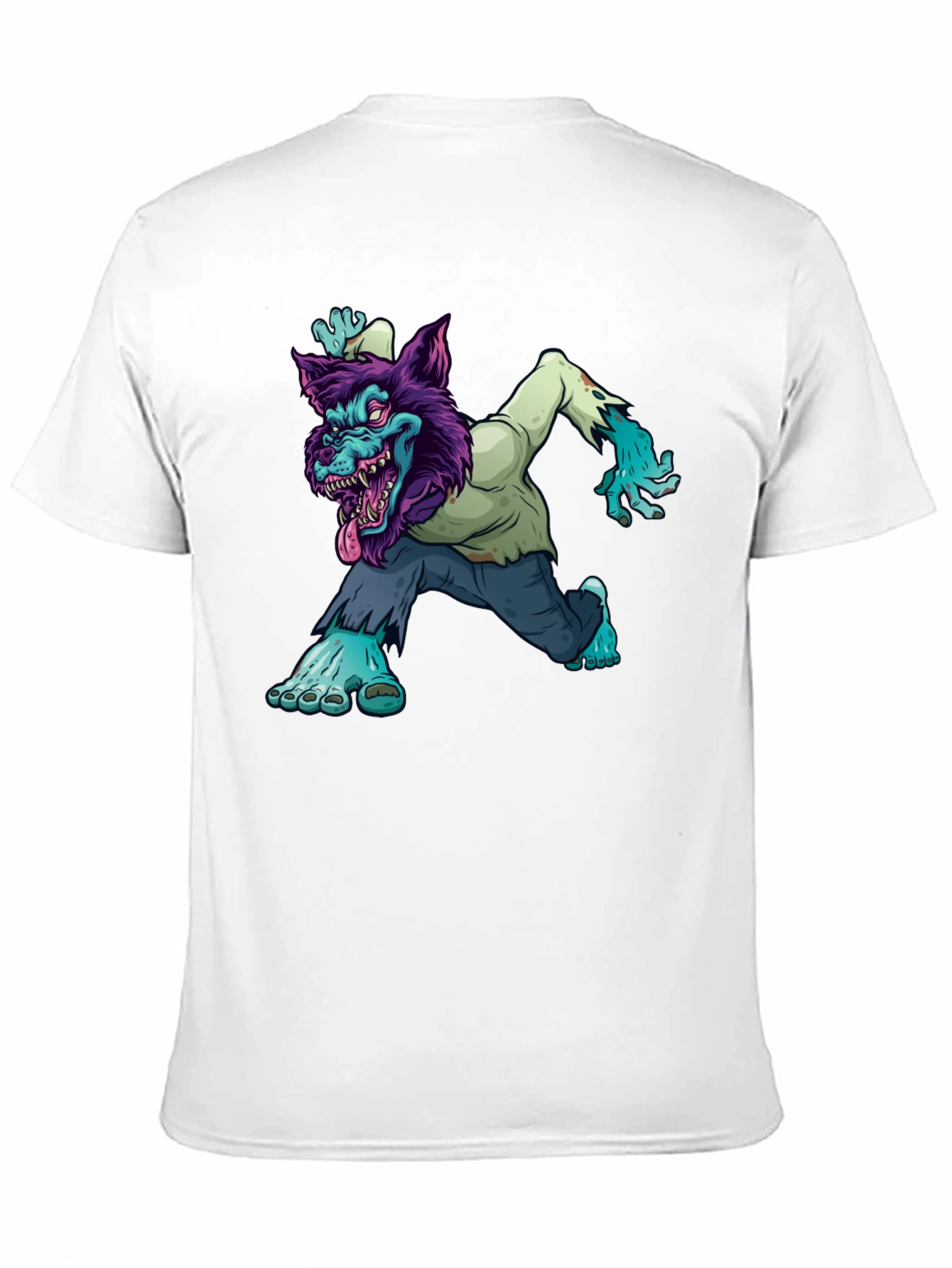 Zombie Werewolf Graphic Tee - Black