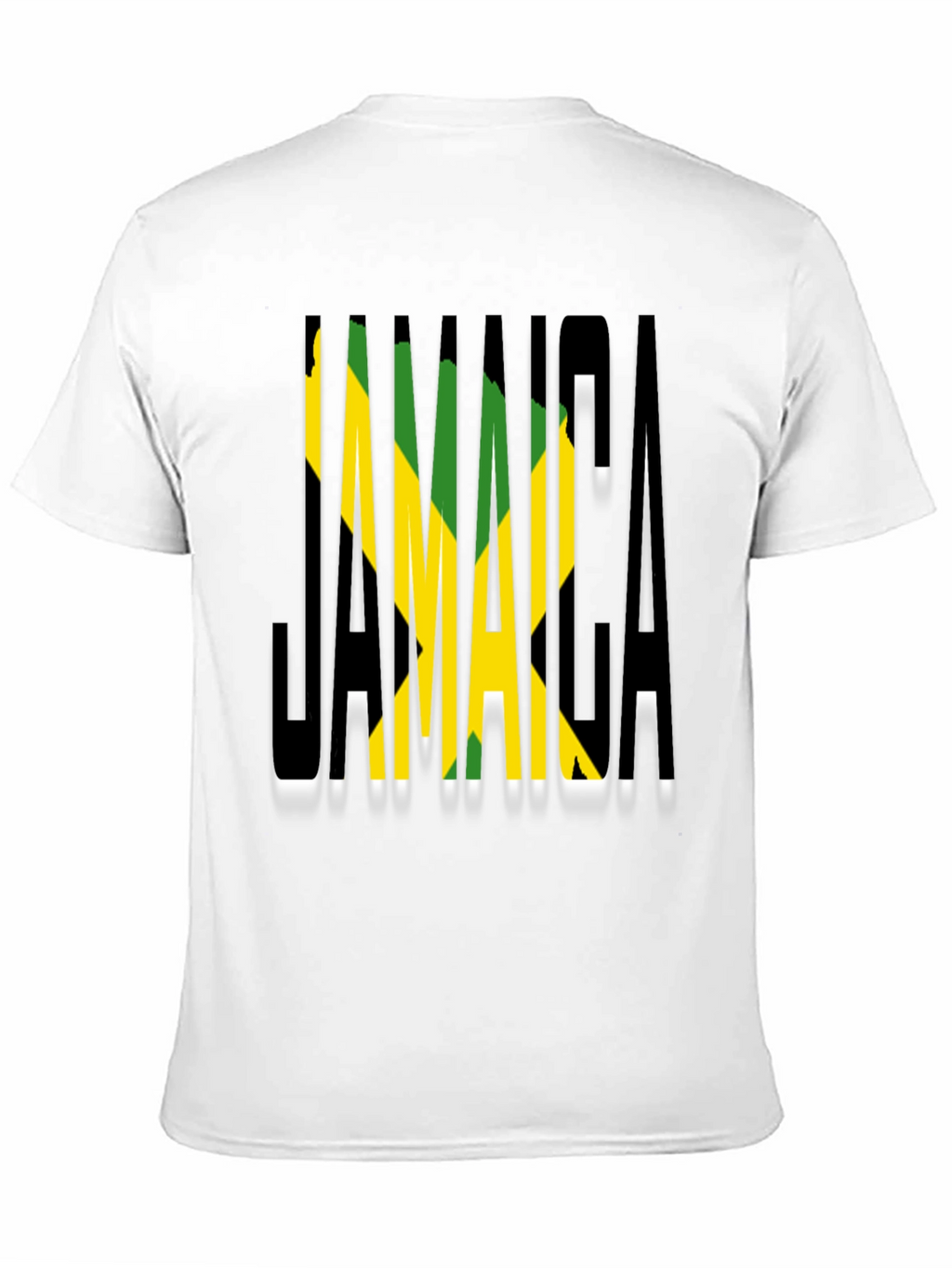 Jamaica Flag T-Shirt - Black Cotton Graphic Tee