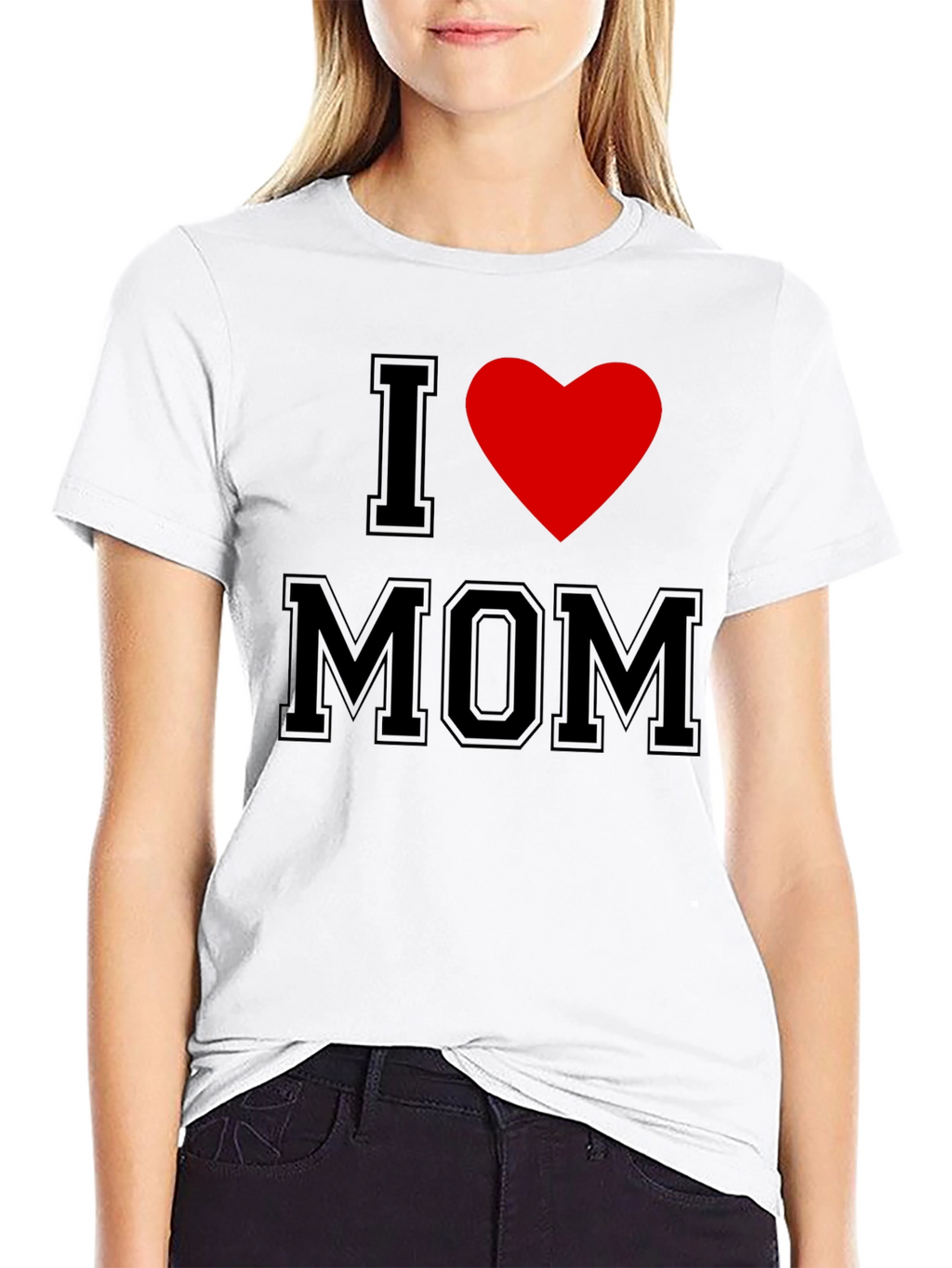 I Heart Mom T-Shirt - Classic Black Tee