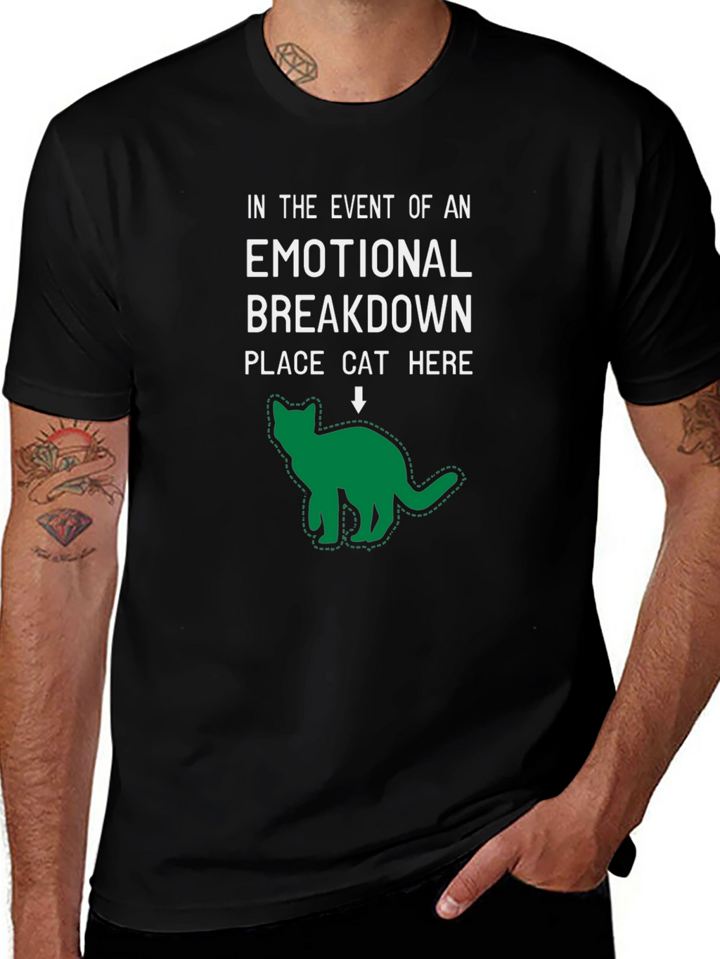 Emotional Breakdown Cat T-Shirt