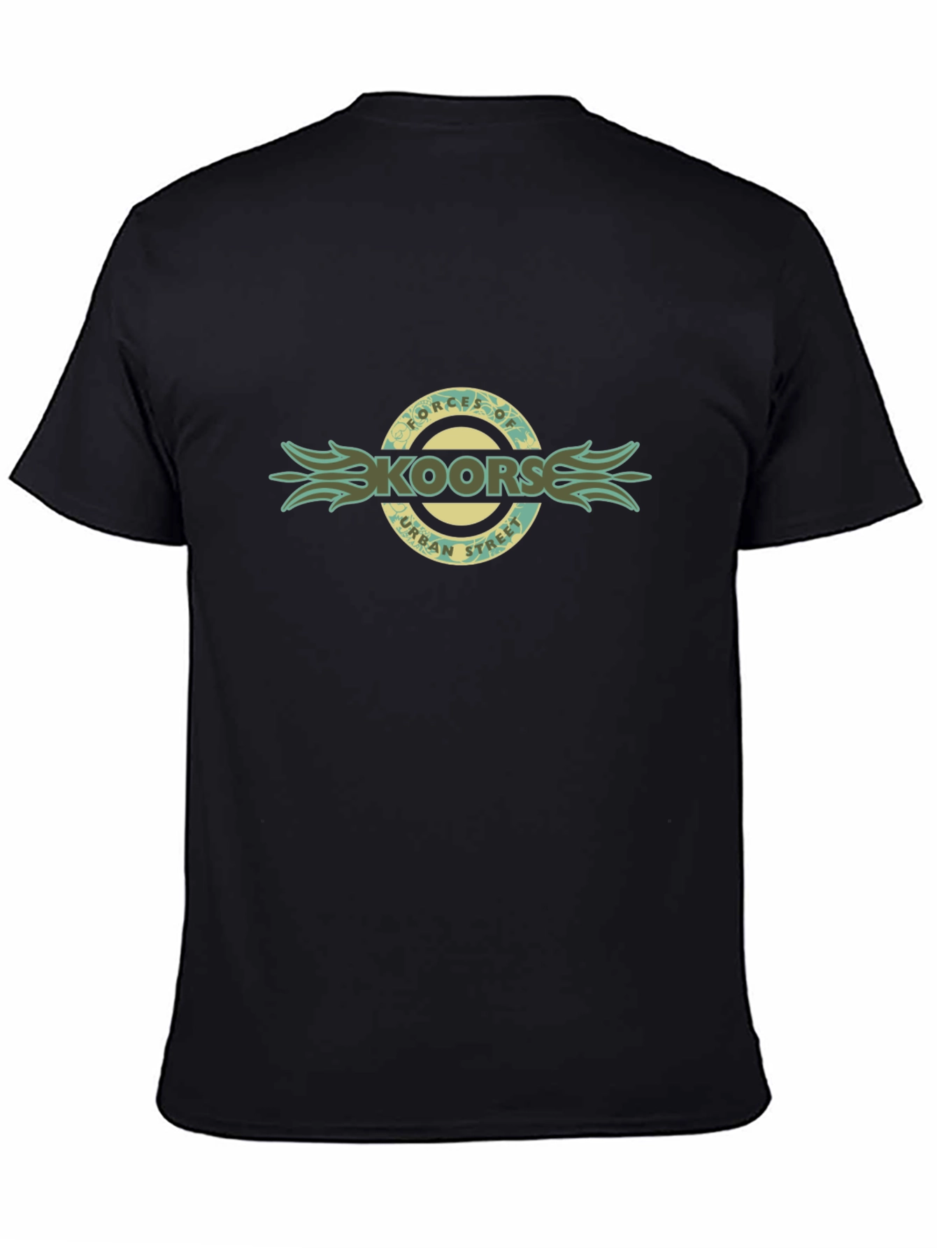 Mens Black Graphic T-Shirt - Skoorse Urban Street