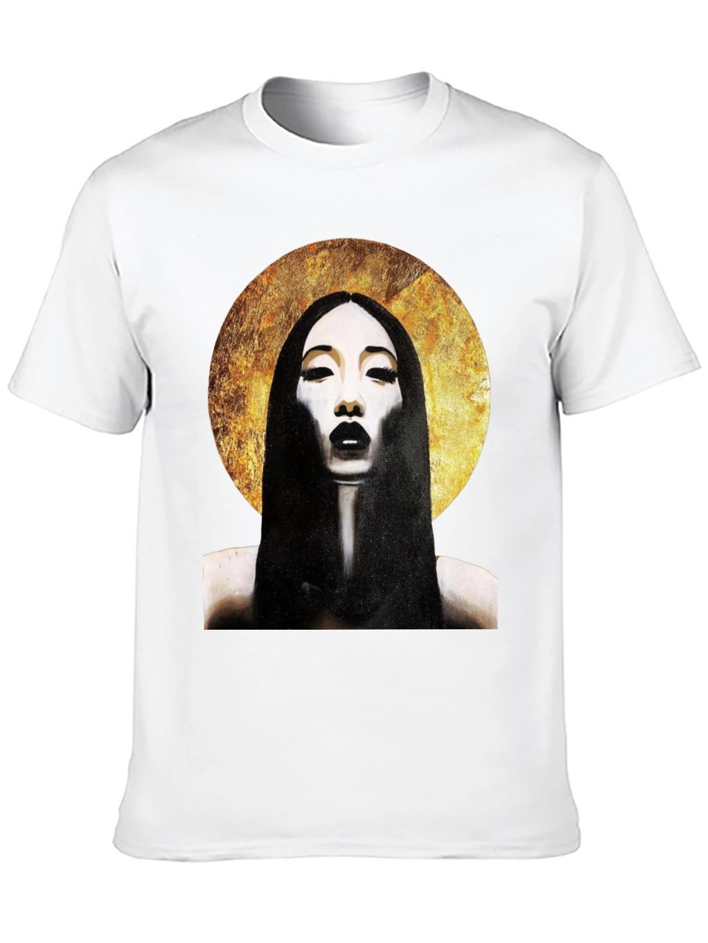 Halo Portrait Black T-Shirt