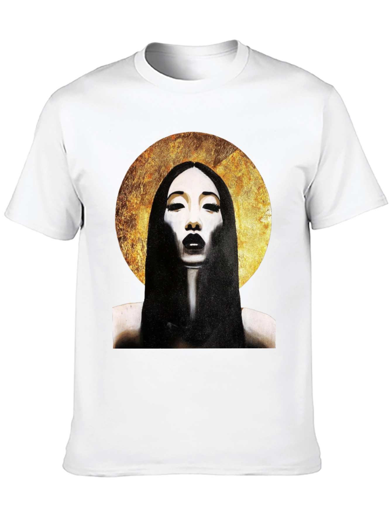Halo Portrait Black T-Shirt