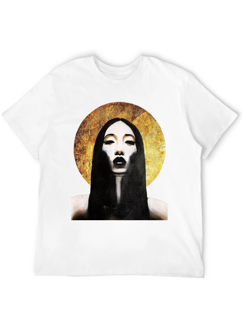 Halo Portrait Black T-Shirt