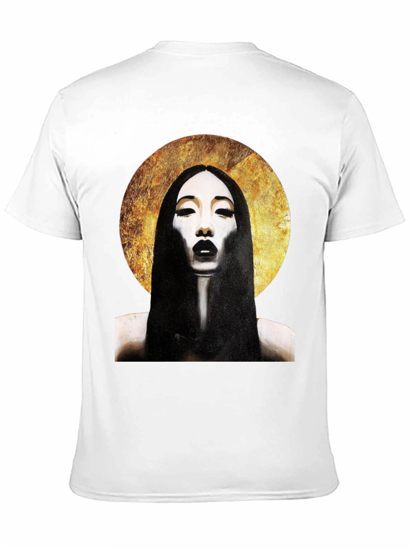 Halo Portrait Black T-Shirt