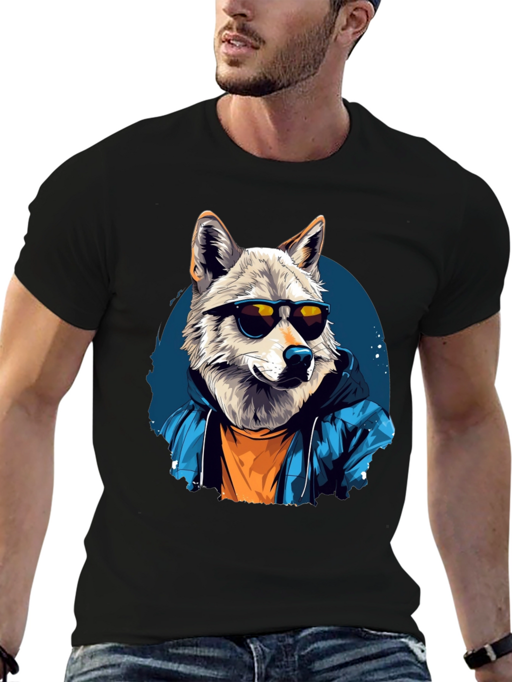 Cool Wolf Graphic Tee